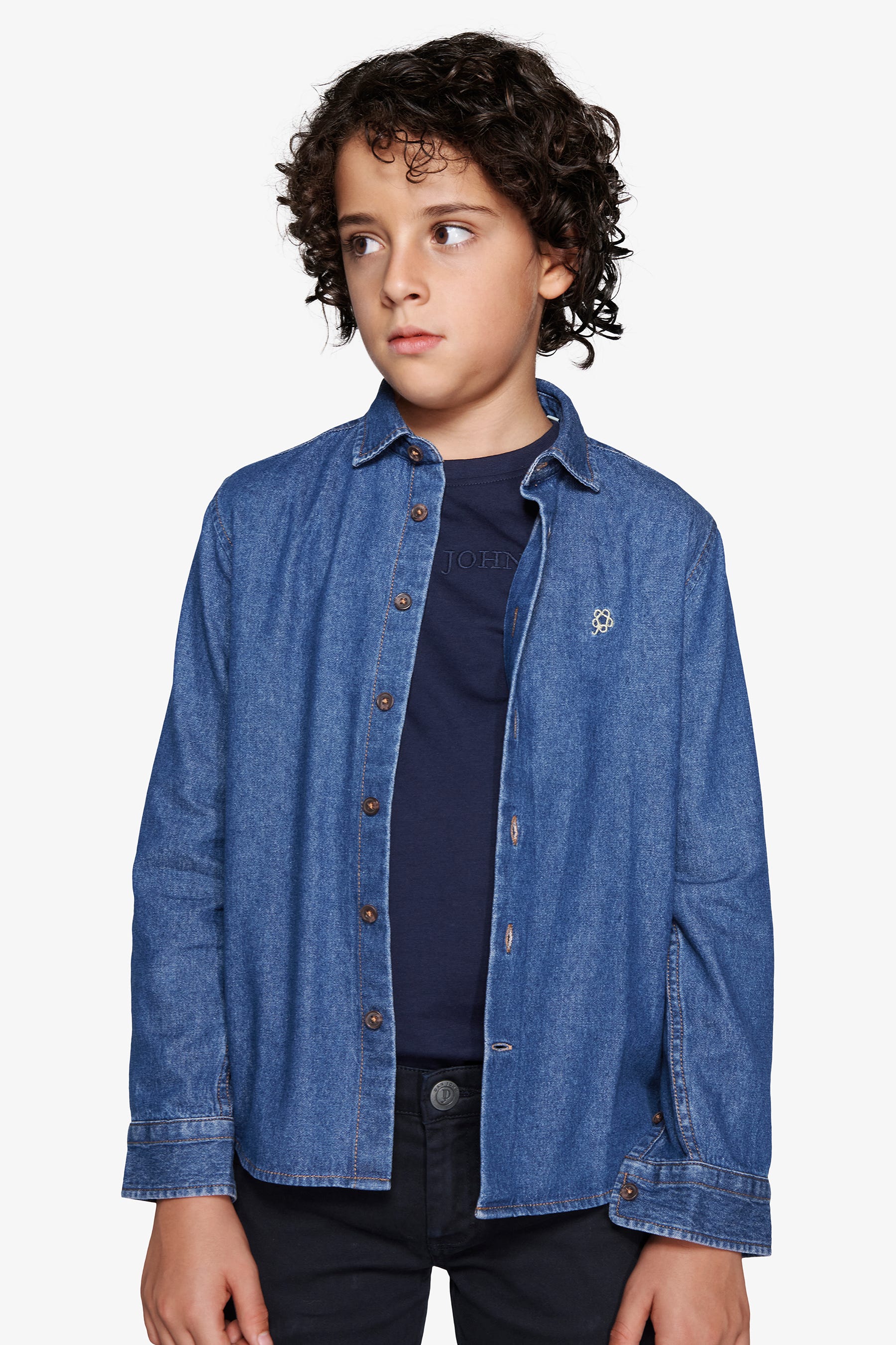 Camicia denim Kids-Dan John