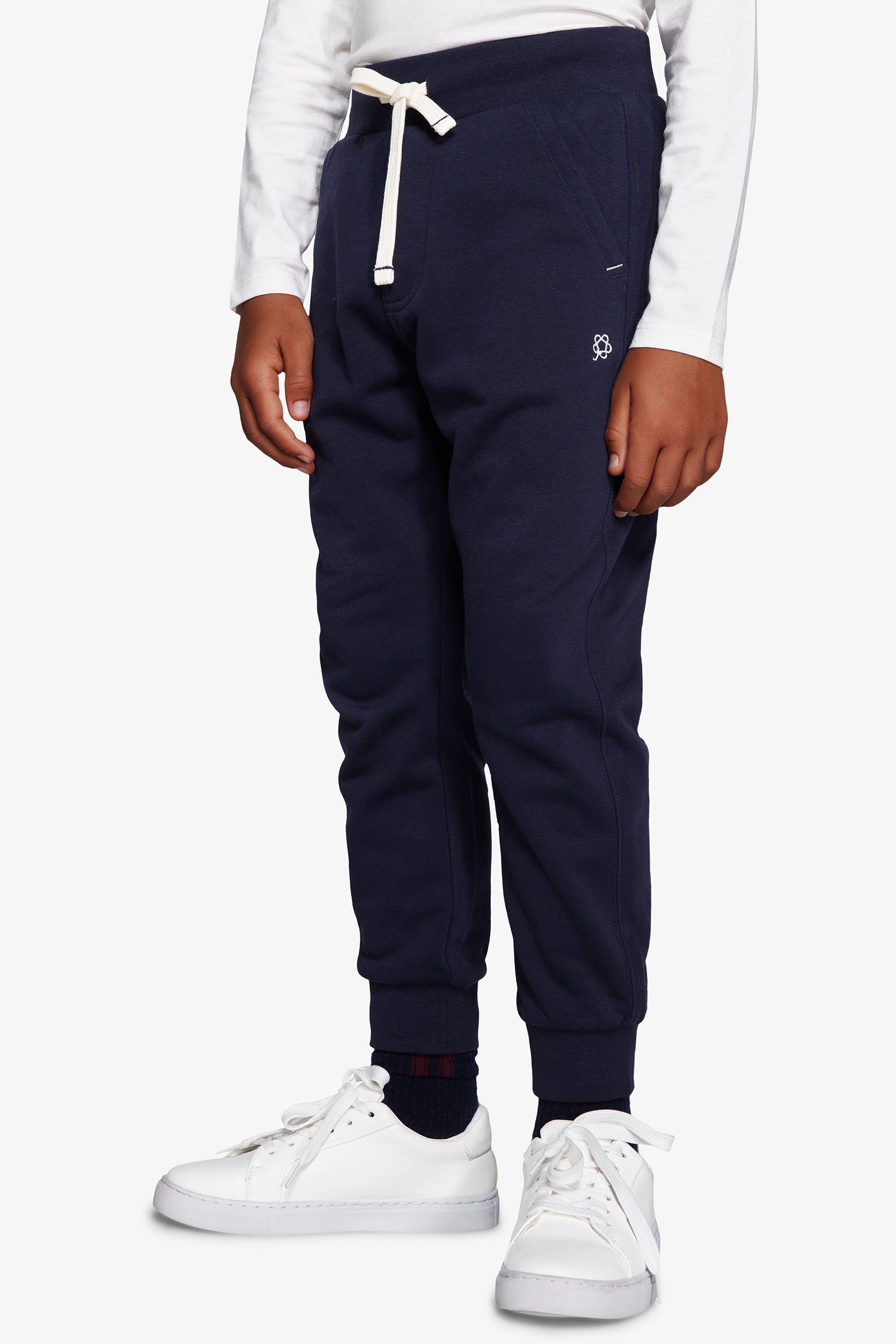Pantaloni felpa basic blu Kids-Dan John