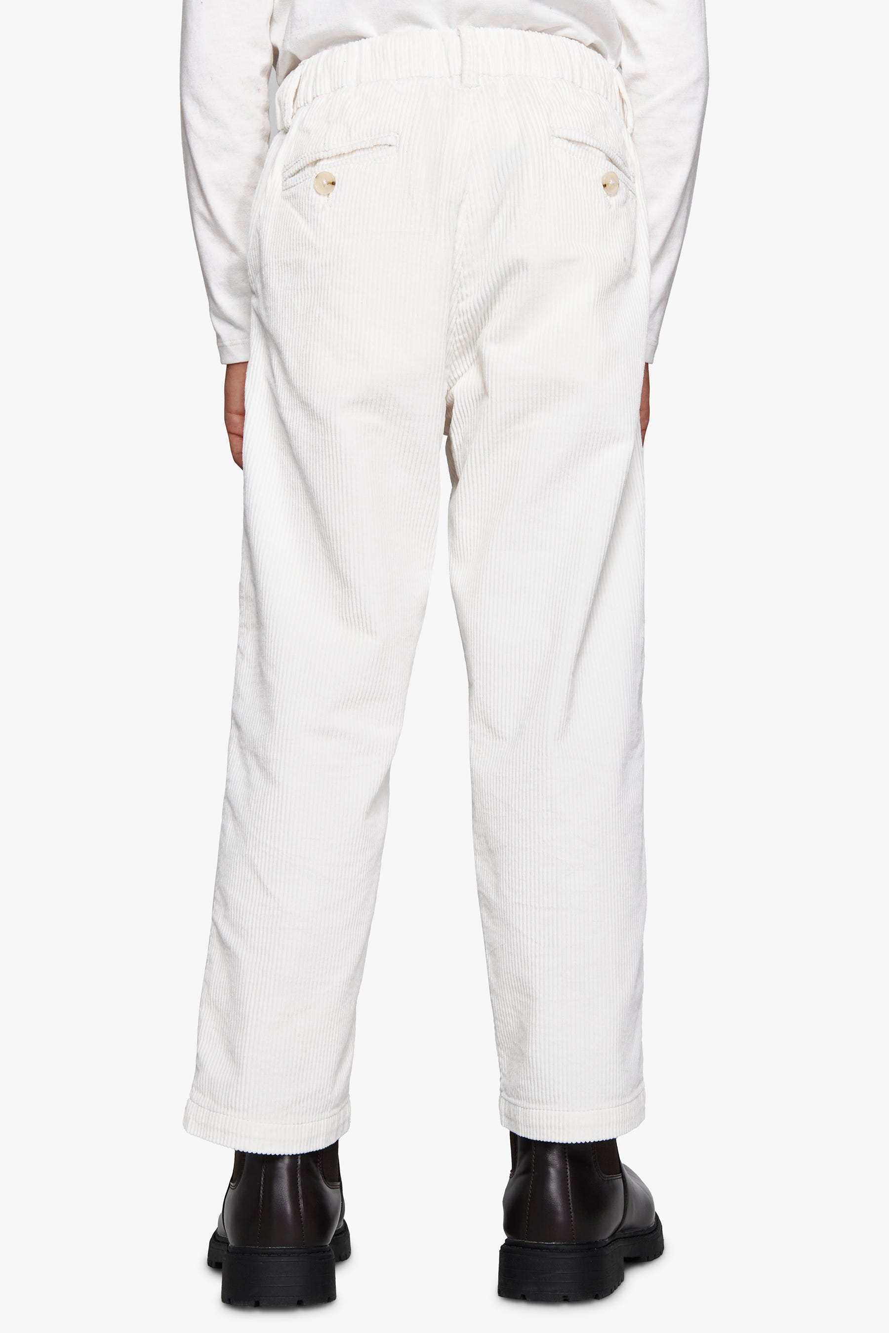 Pantaloni velluto panna Kids-Dan John