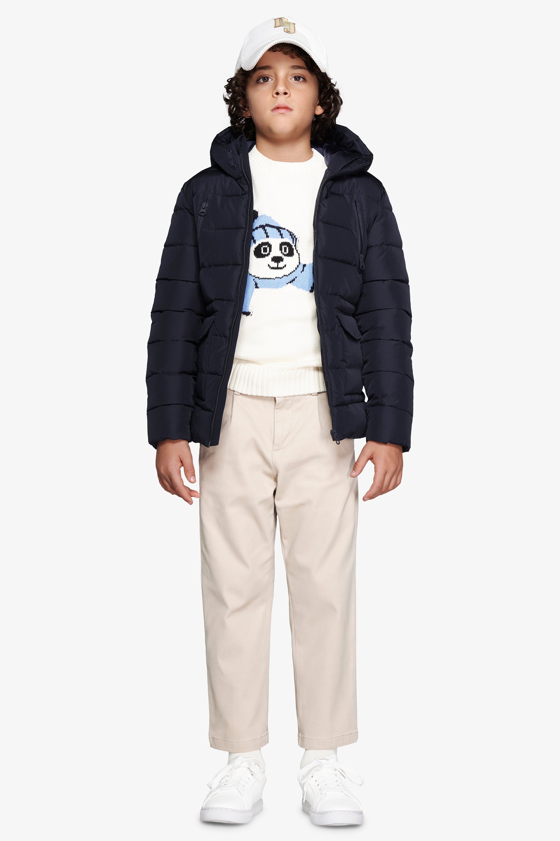 Parka imbottito blu Kids