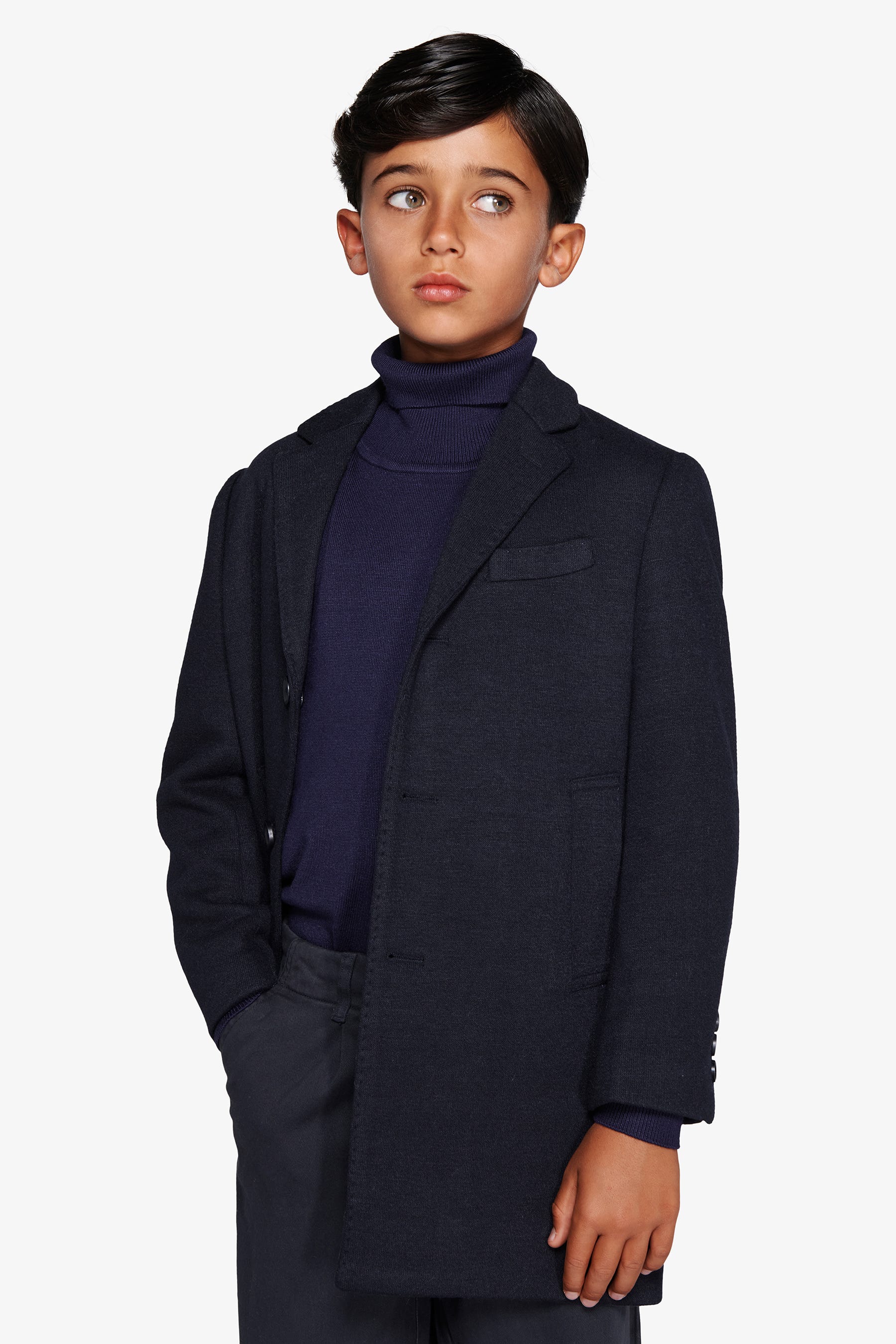 Cappotto baronetto blu Kids-Dan John