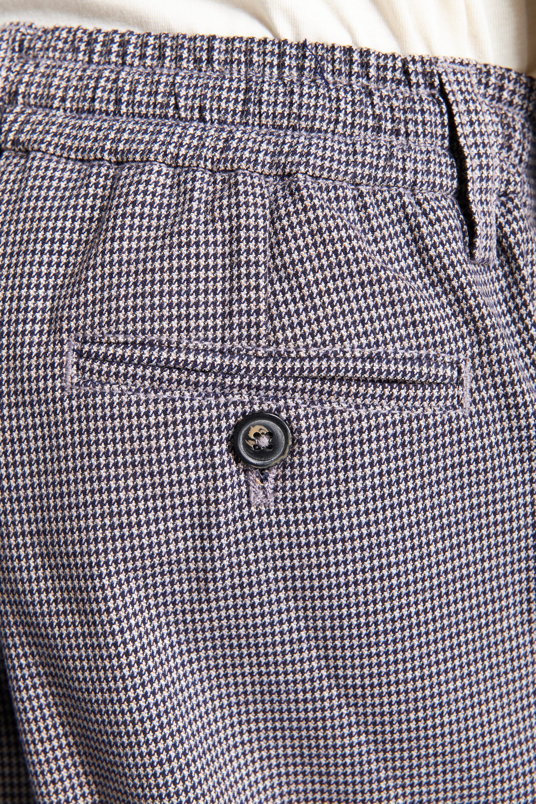 Pantalaccio pied de poule tortora Kids-Dan John