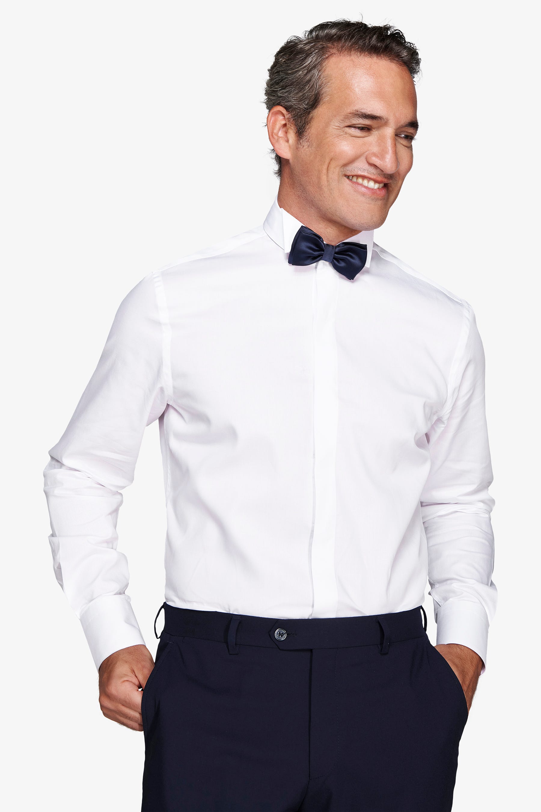 Camicia da smoking collo rialzato slim-Dan John