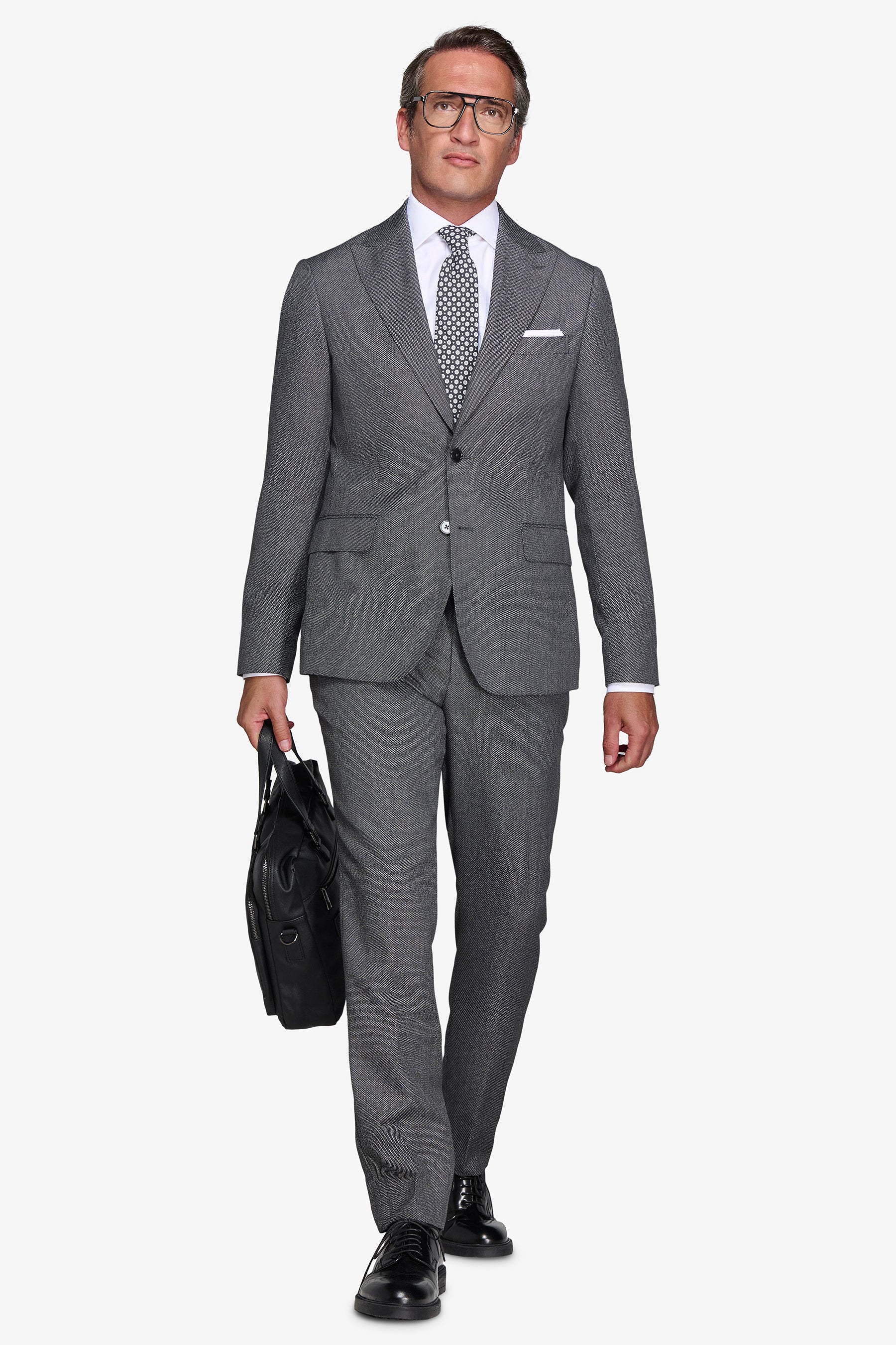 Giacca occhio di pernice antracite