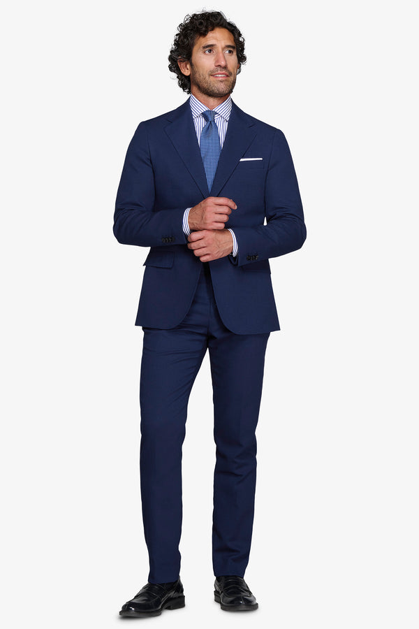 Giacca armaturata blu slim
