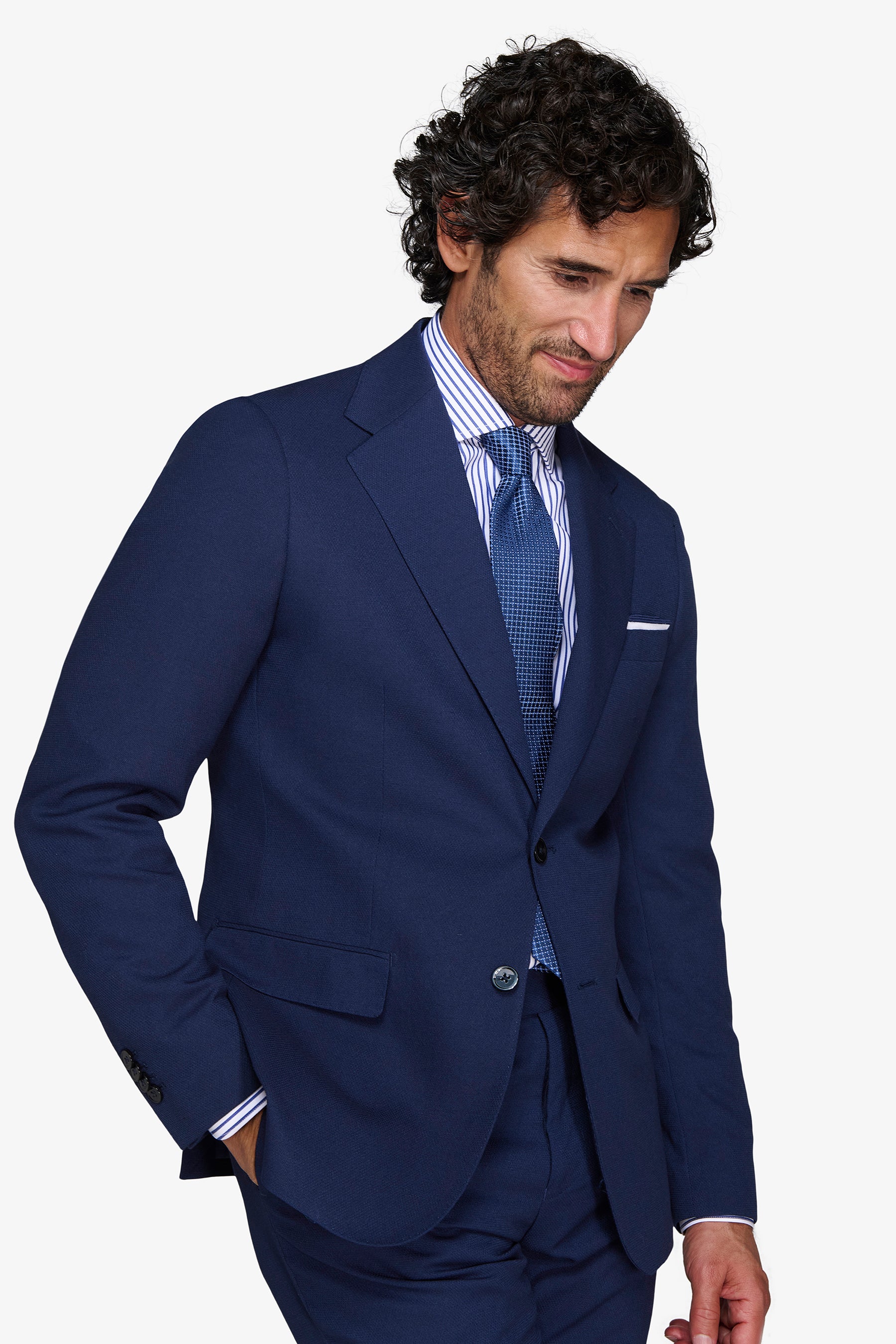 GIACCA COMPONIBILE ARMATURATA BLU-Dan John