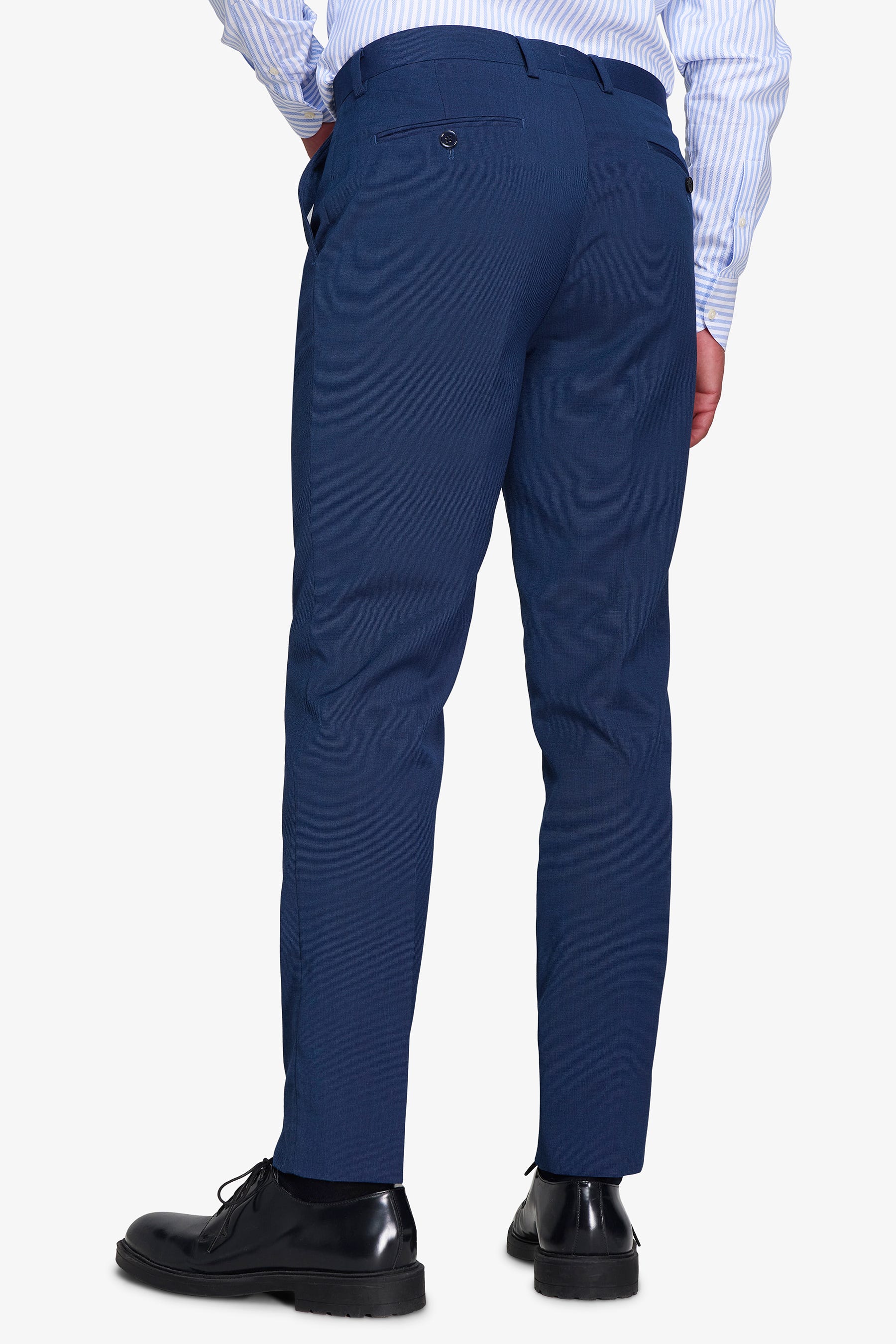 PANTALONE COMPONIBILE PUNTO A SPILLO BLU-Dan John
