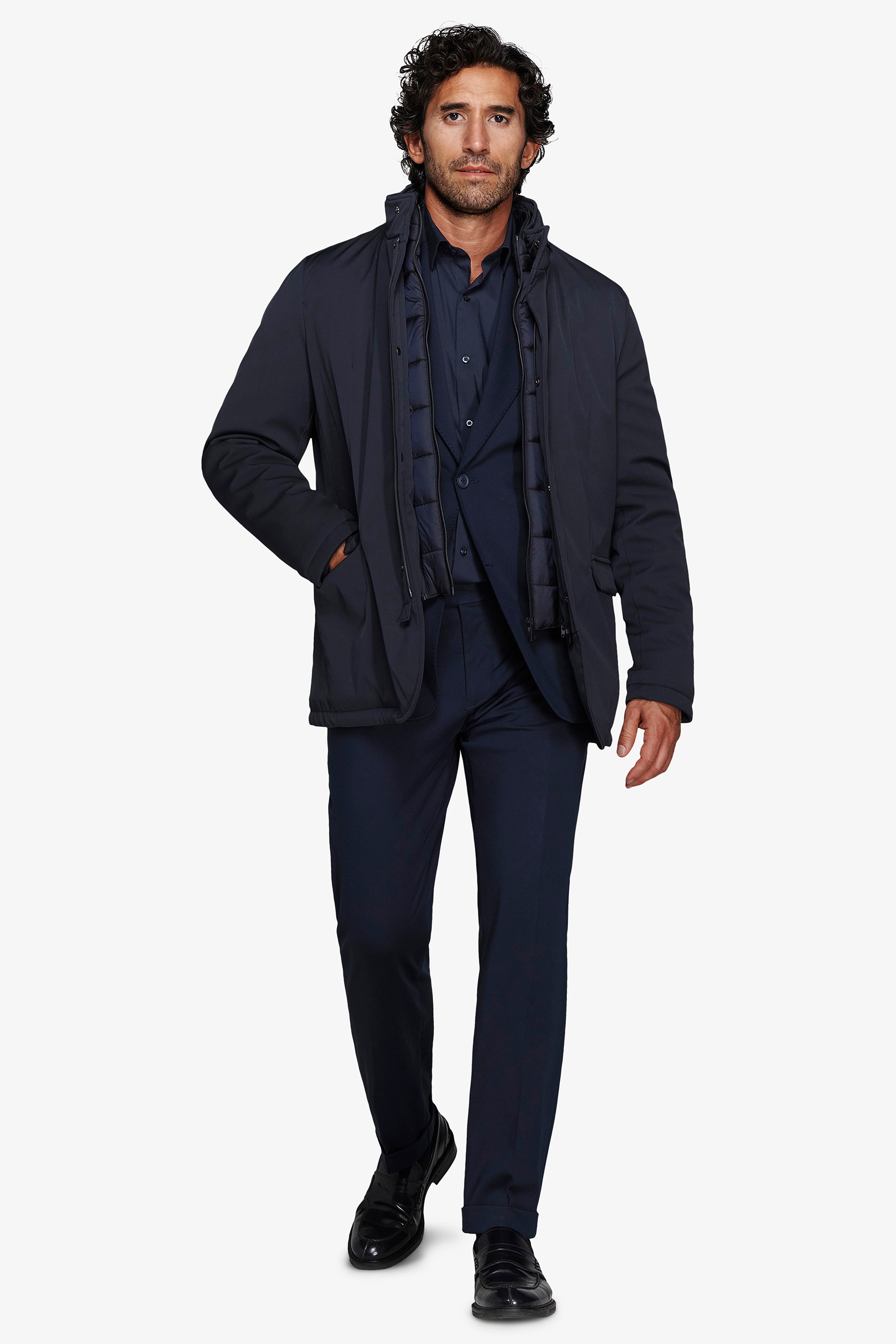 Field jacket tecnica blu-Dan John