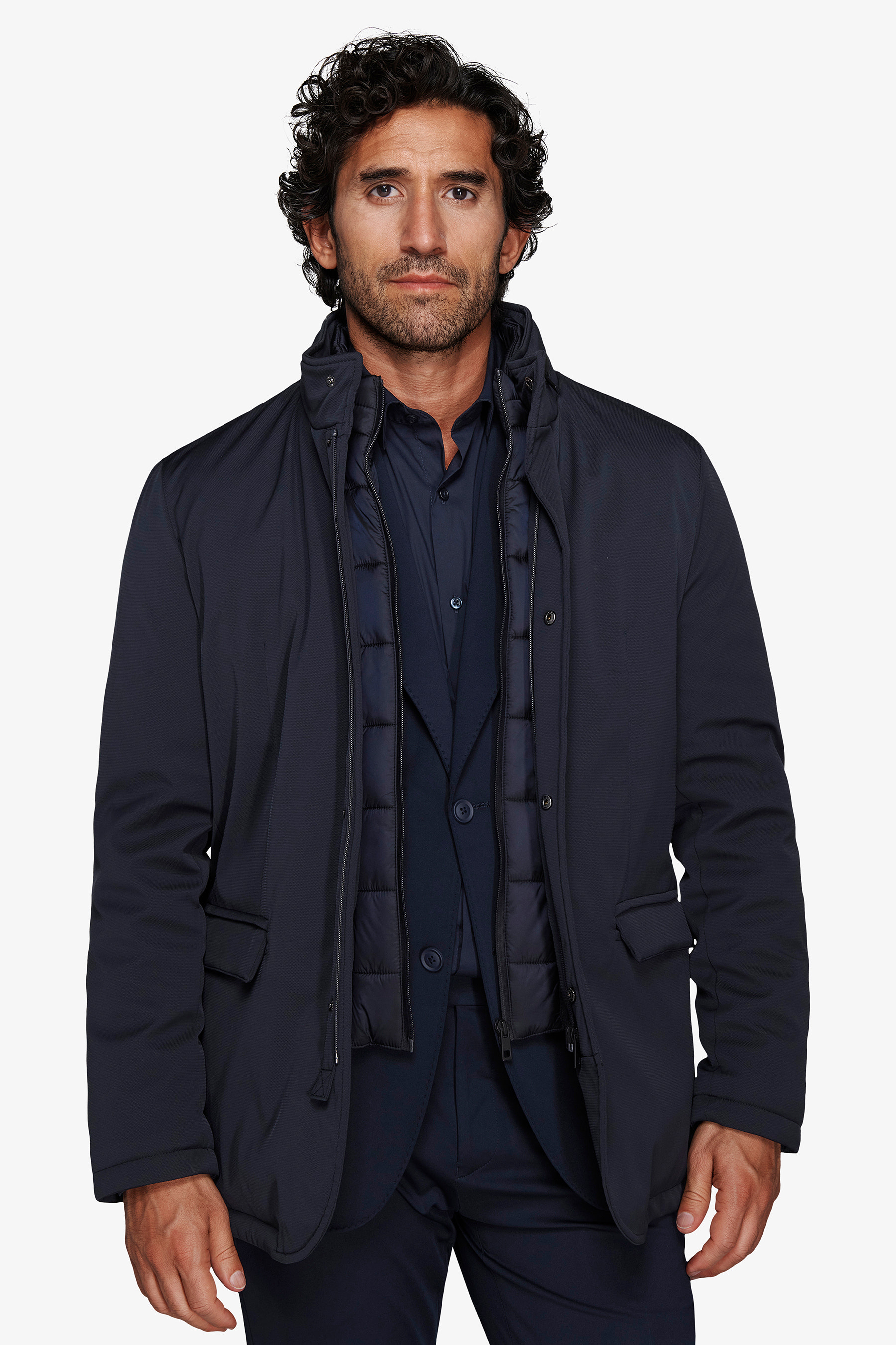 Field jacket tecnica blu-Dan John