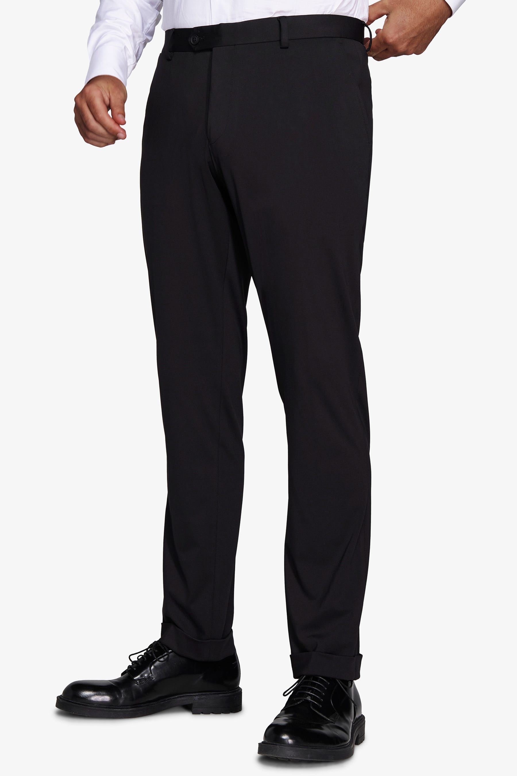 Pantaloni in jersey tecnico neri slim-Dan John