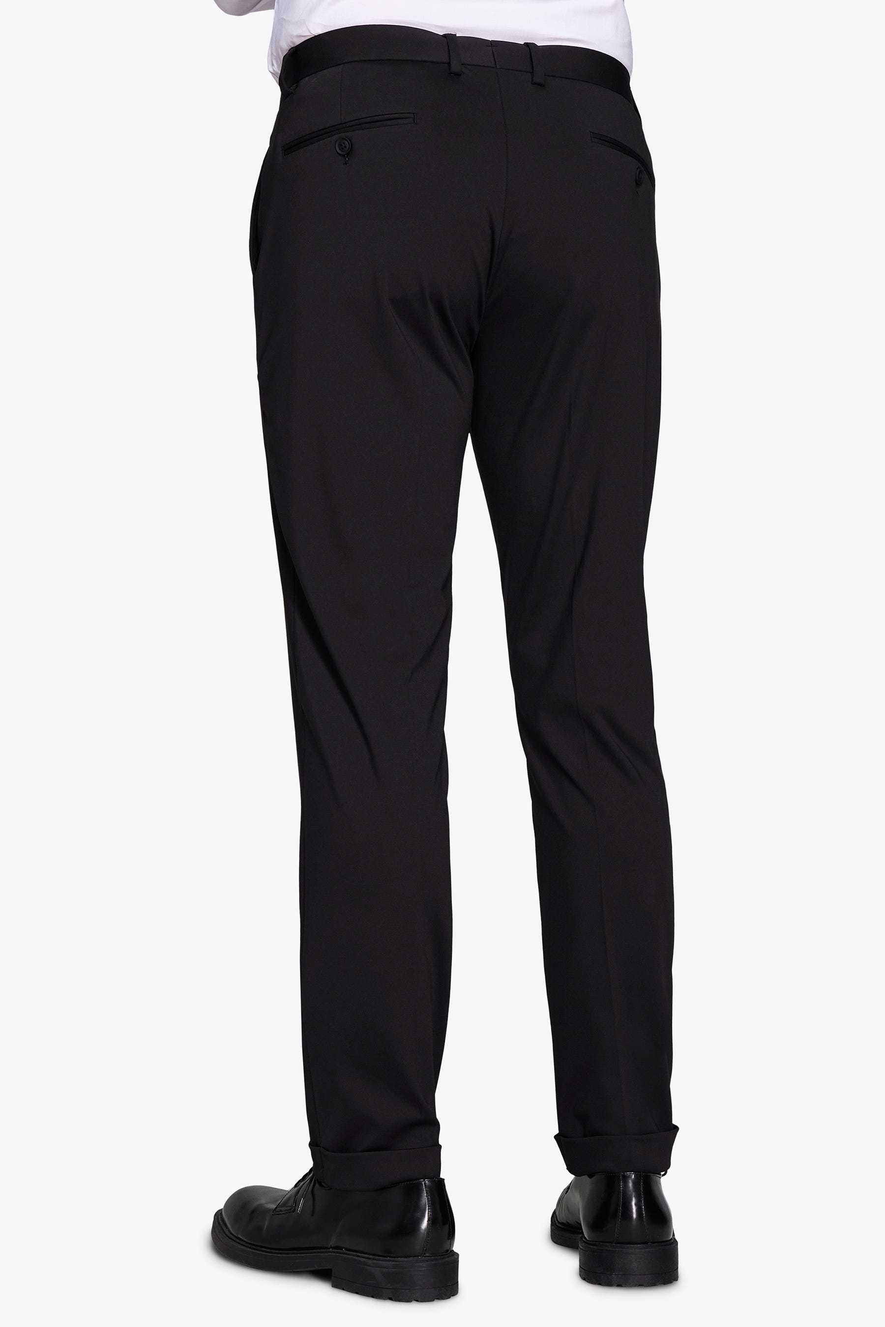 Pantaloni in jersey tecnico neri slim-Dan John