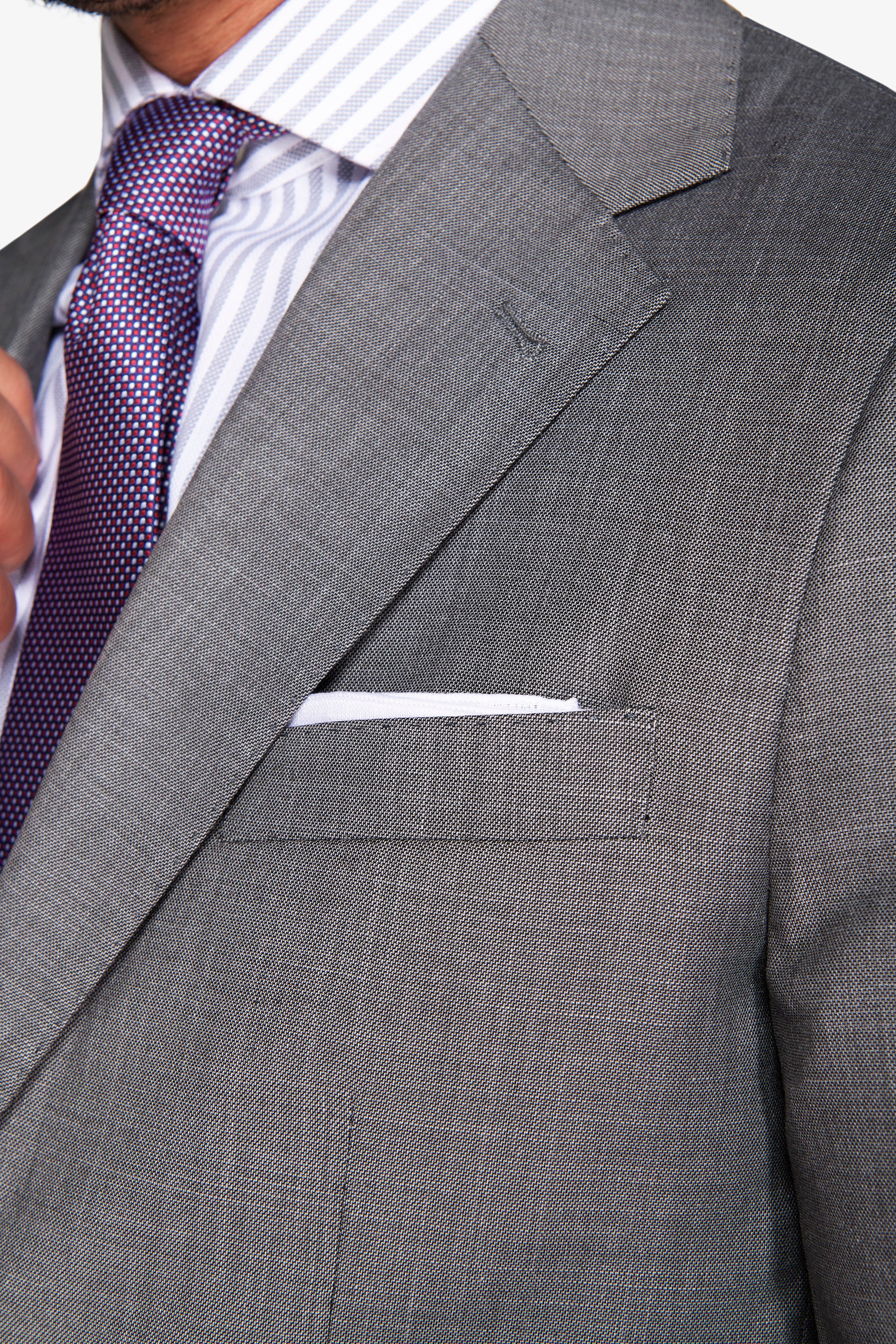 Giacca in grisaglia grigio medio