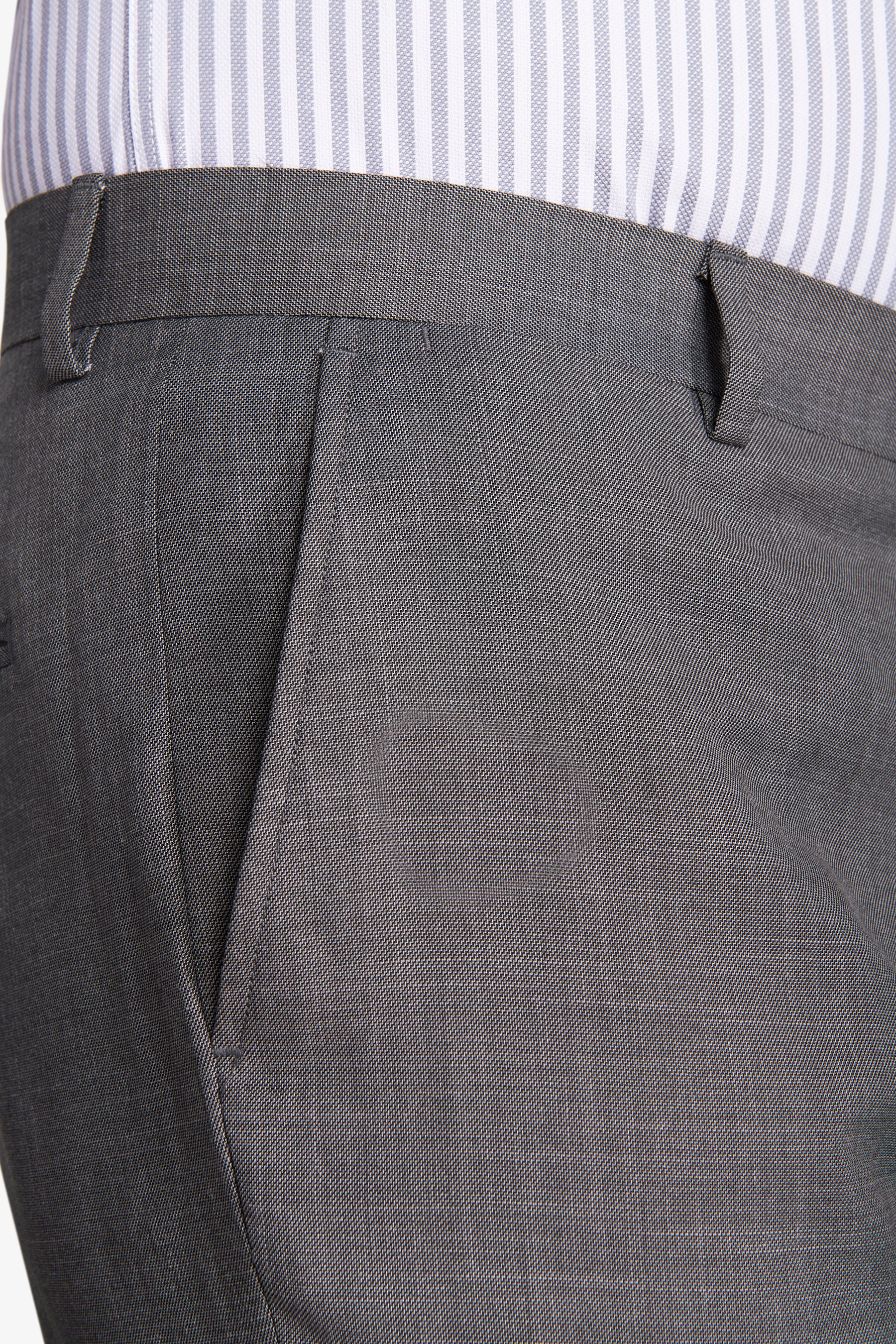 Pantaloni in grisaglia grigio medio