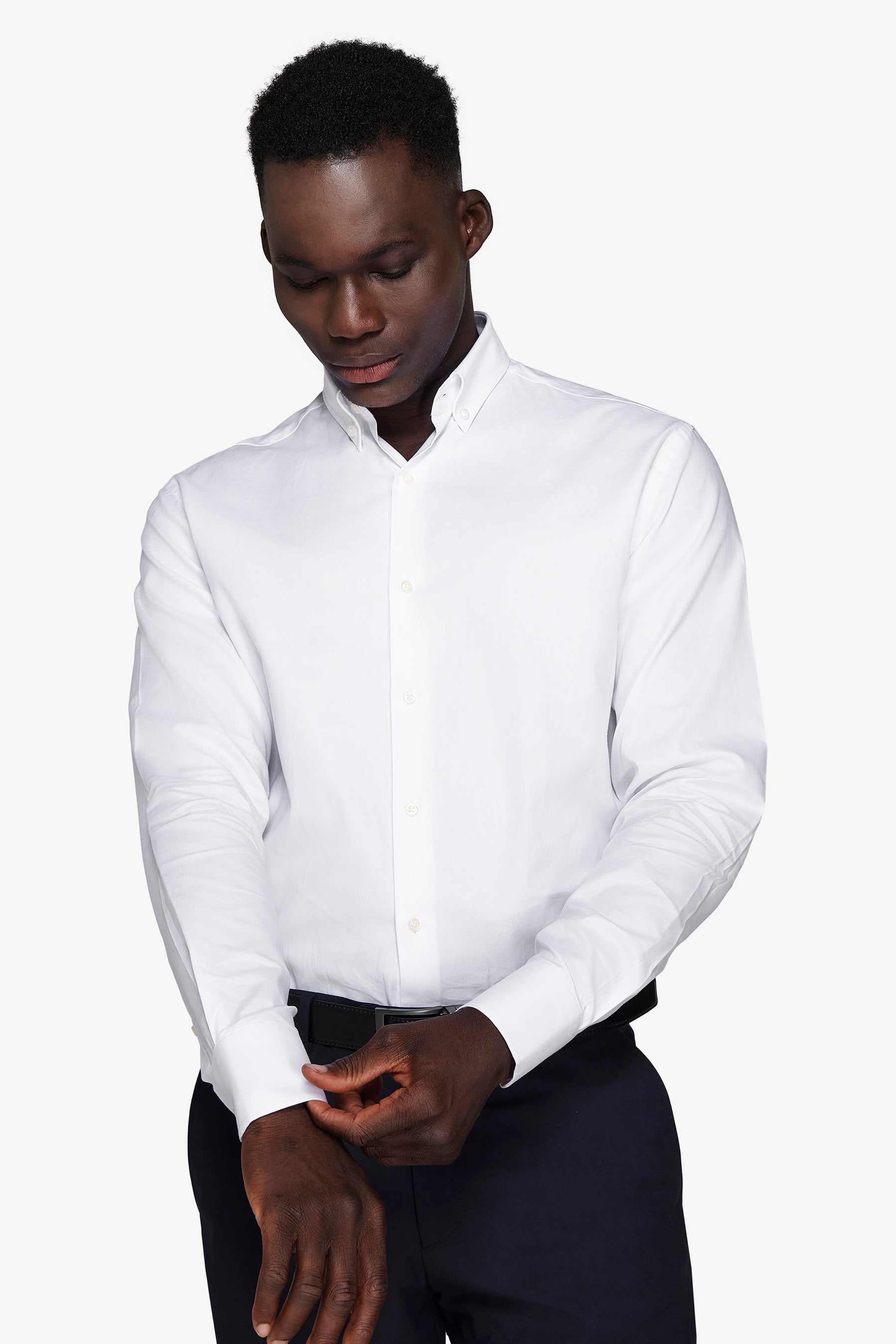 Camicia oxford button down bianca