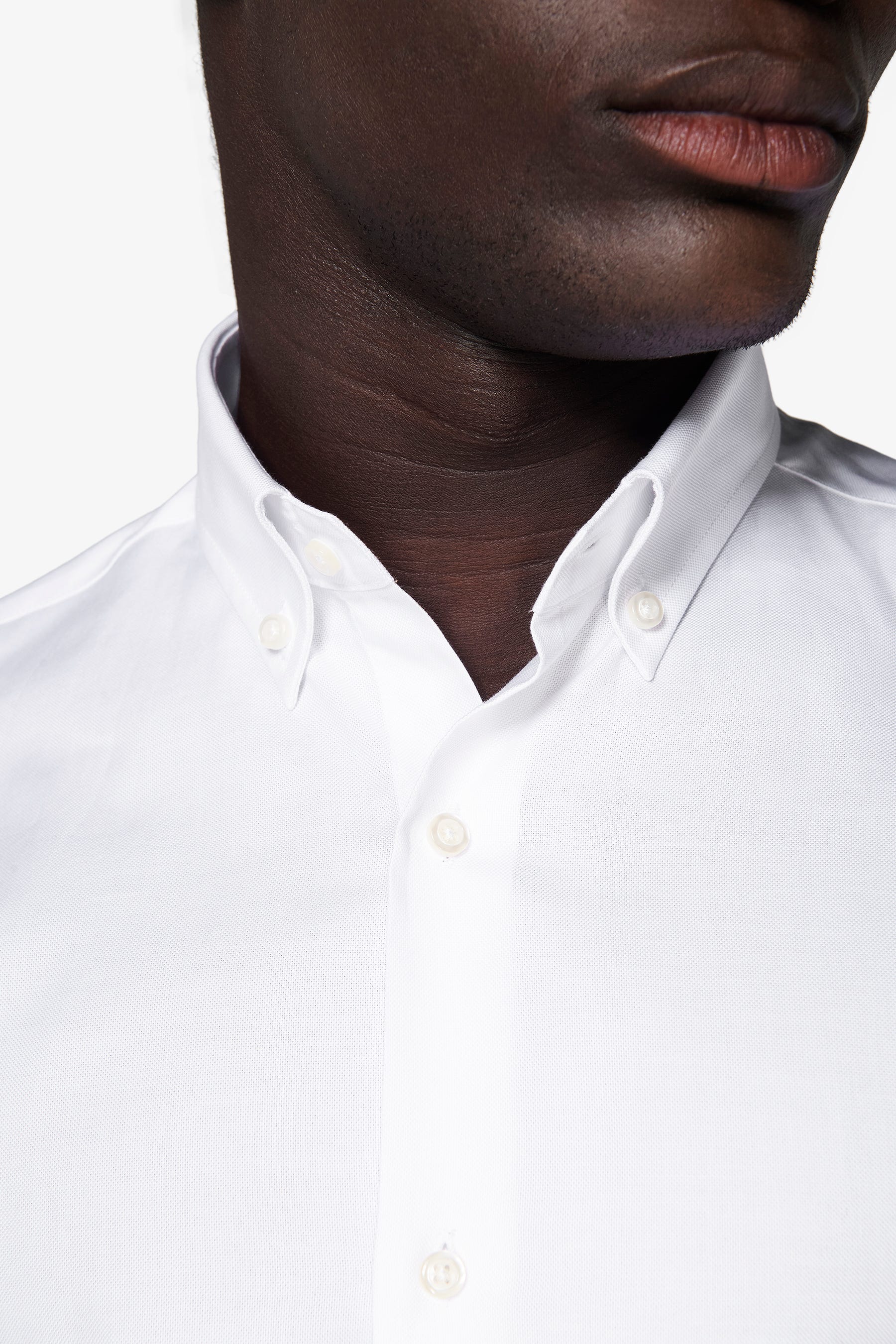Camicia oxford button down bianca-Dan John