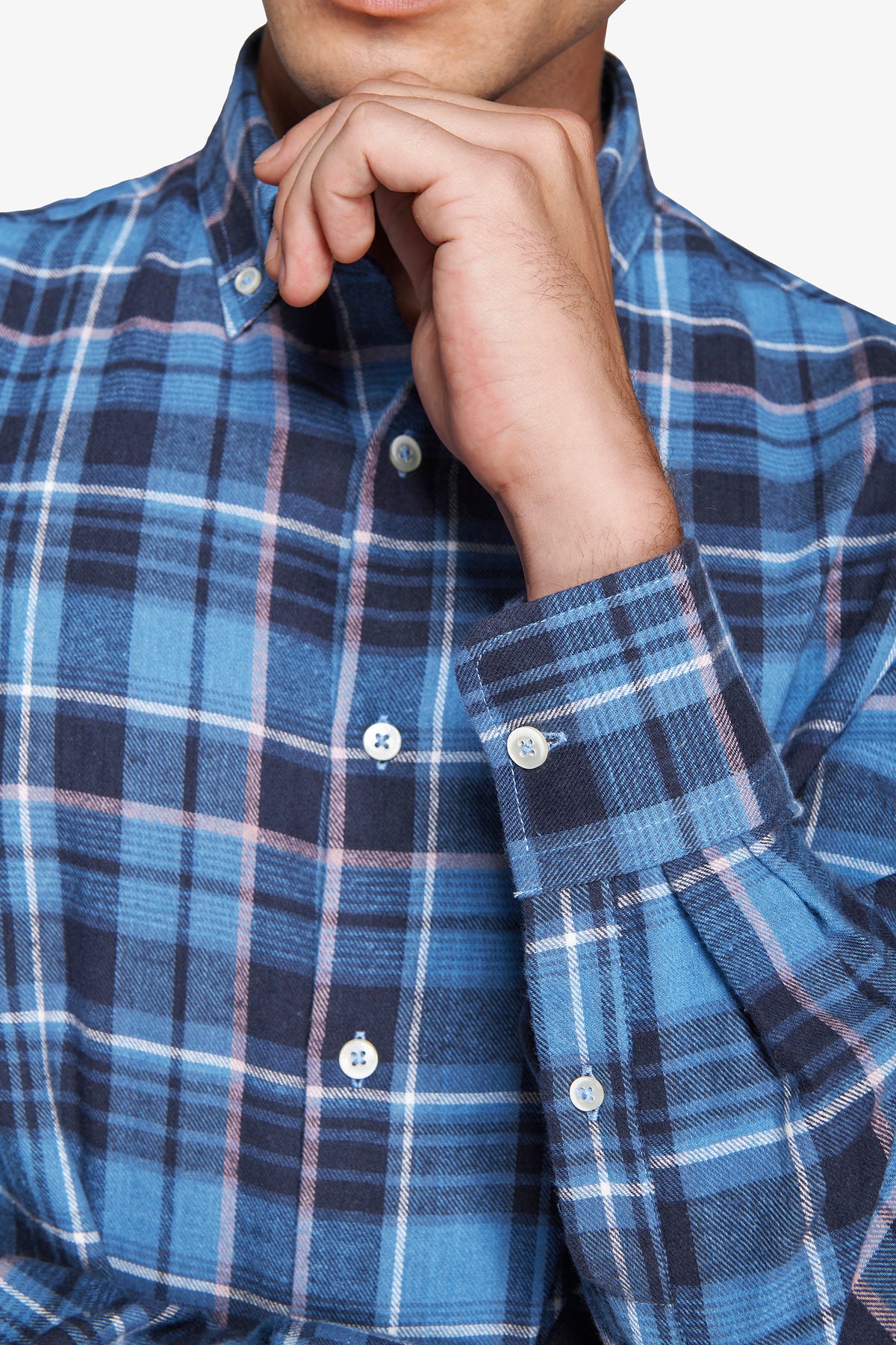 Camicia check regular carta da zucchero