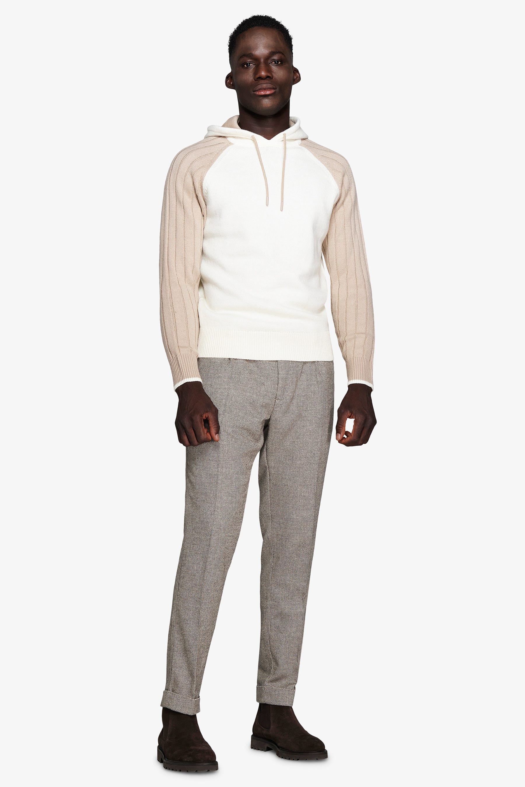 Maglia costa inglese panna DNJ-Dan John