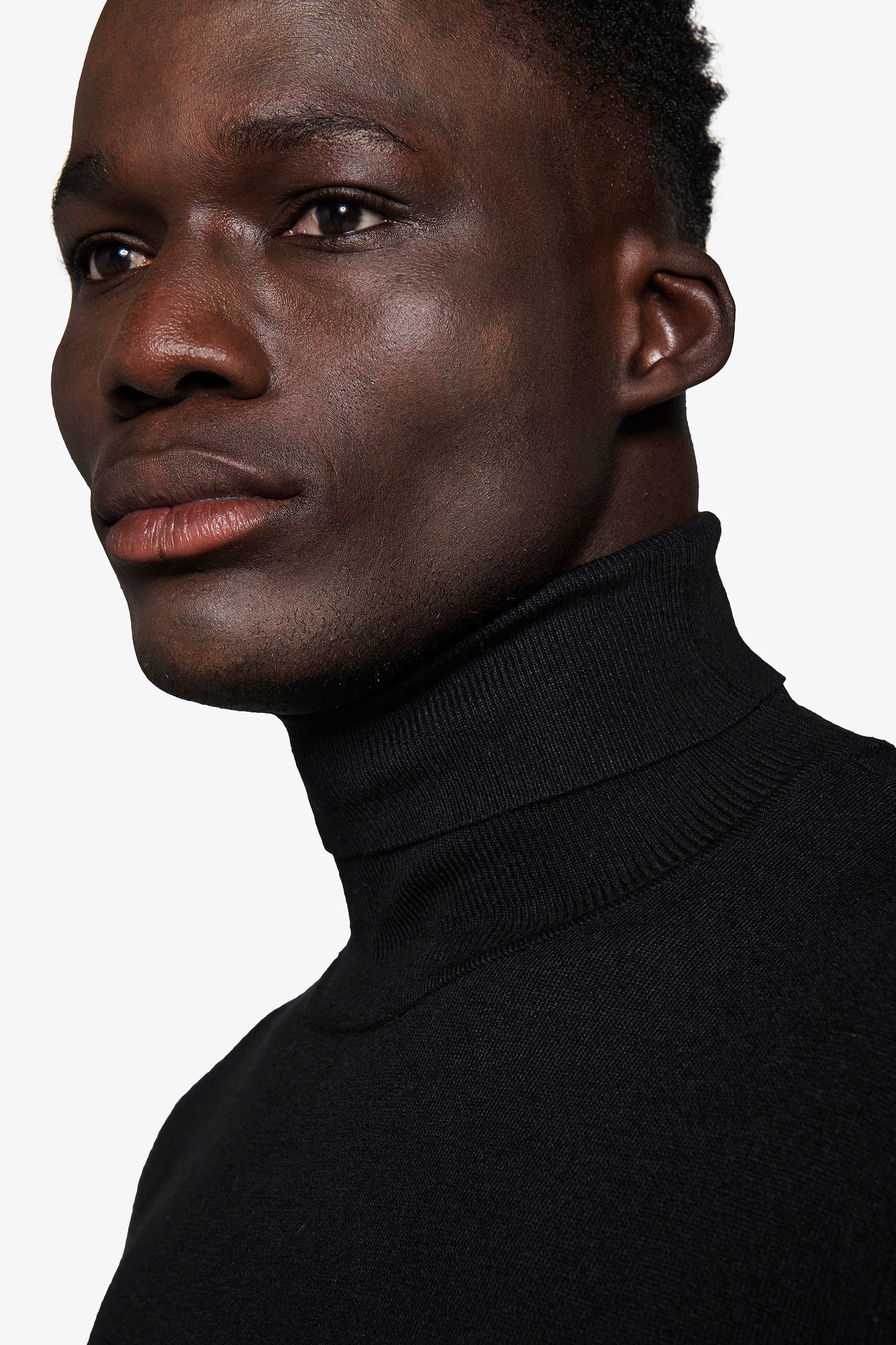 Maglia dolcevita basic nera-Dan John