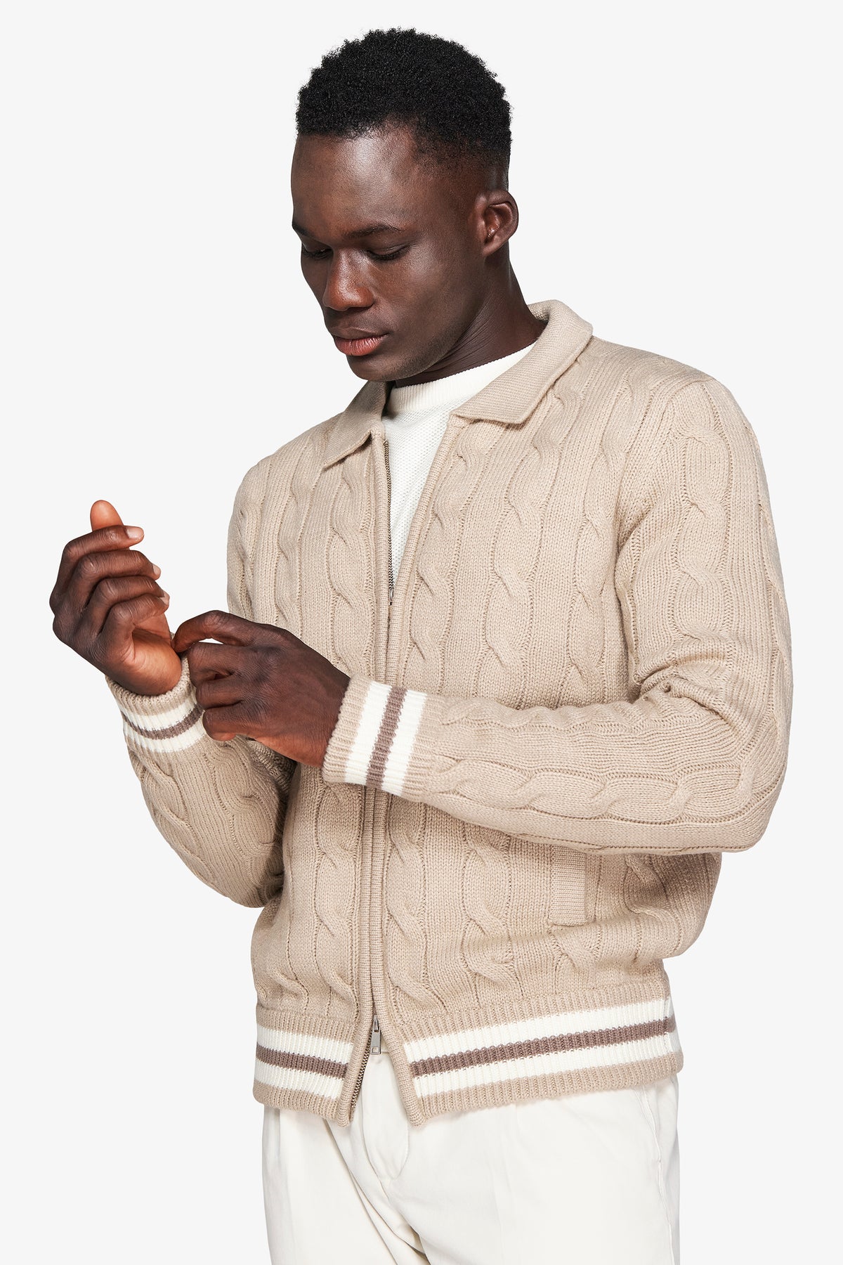 BLAZER FULL ZIP TRECCIA CORDA-Dan John