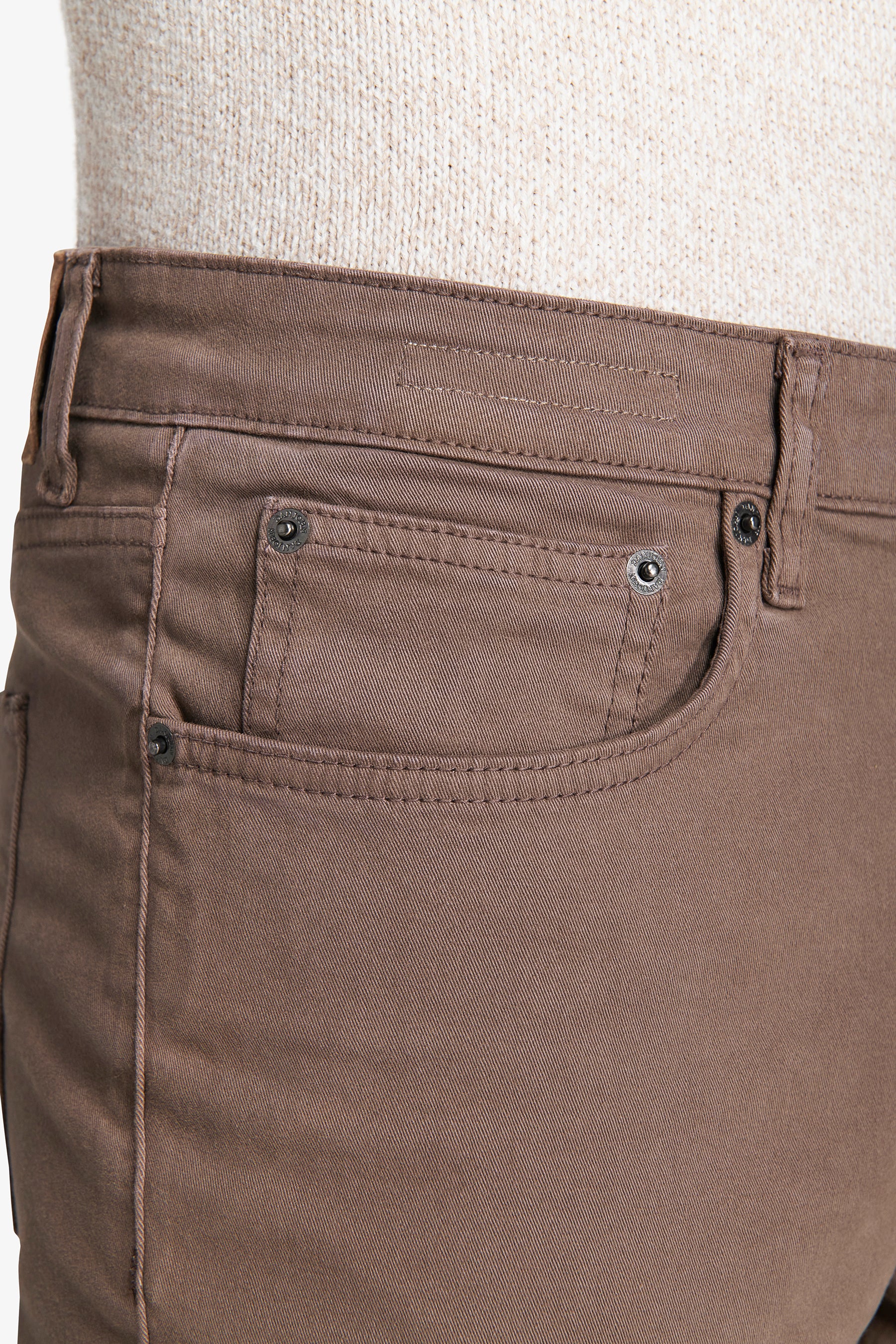 Pantalon 5 poches taupe