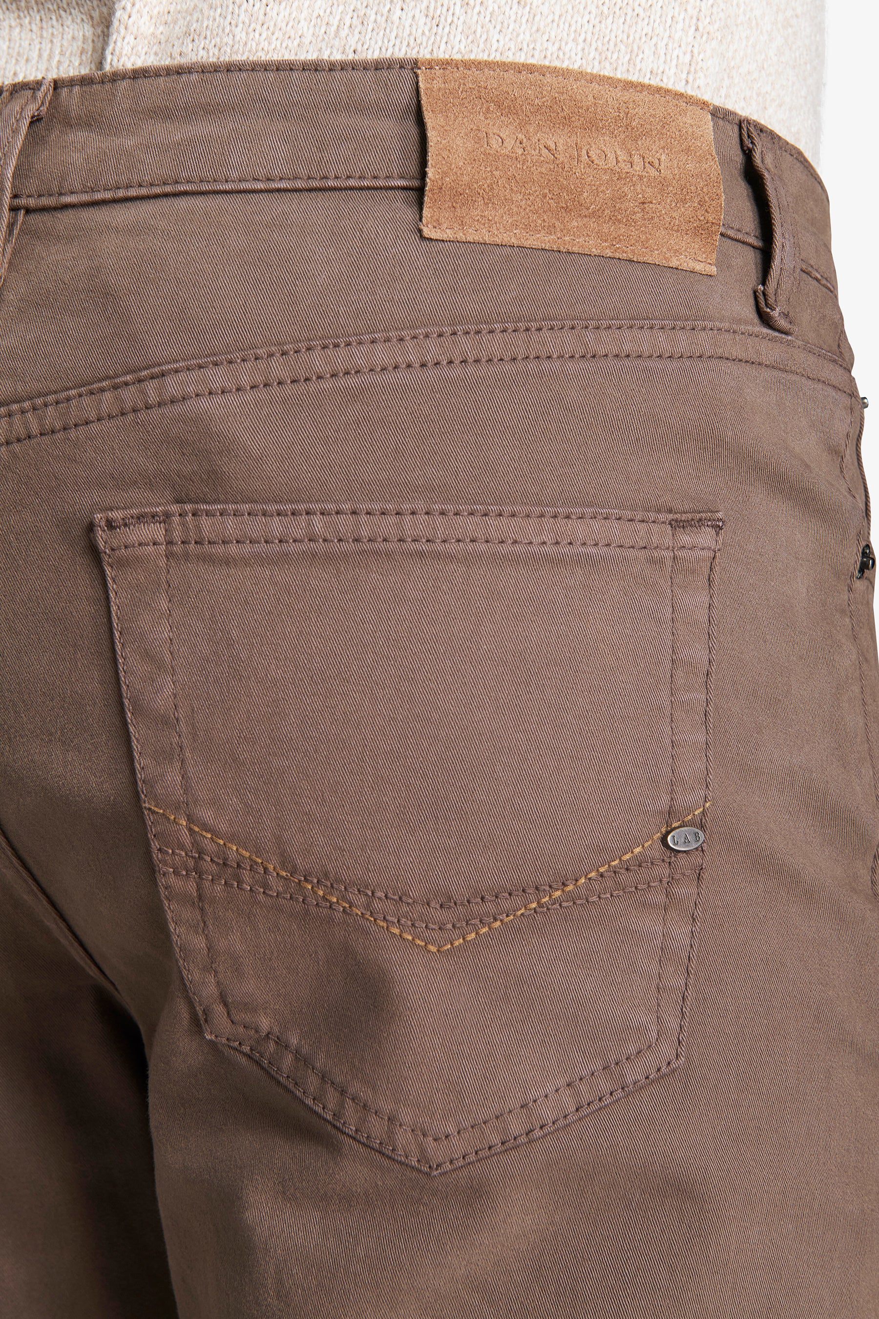 Pantalon 5 poches taupe