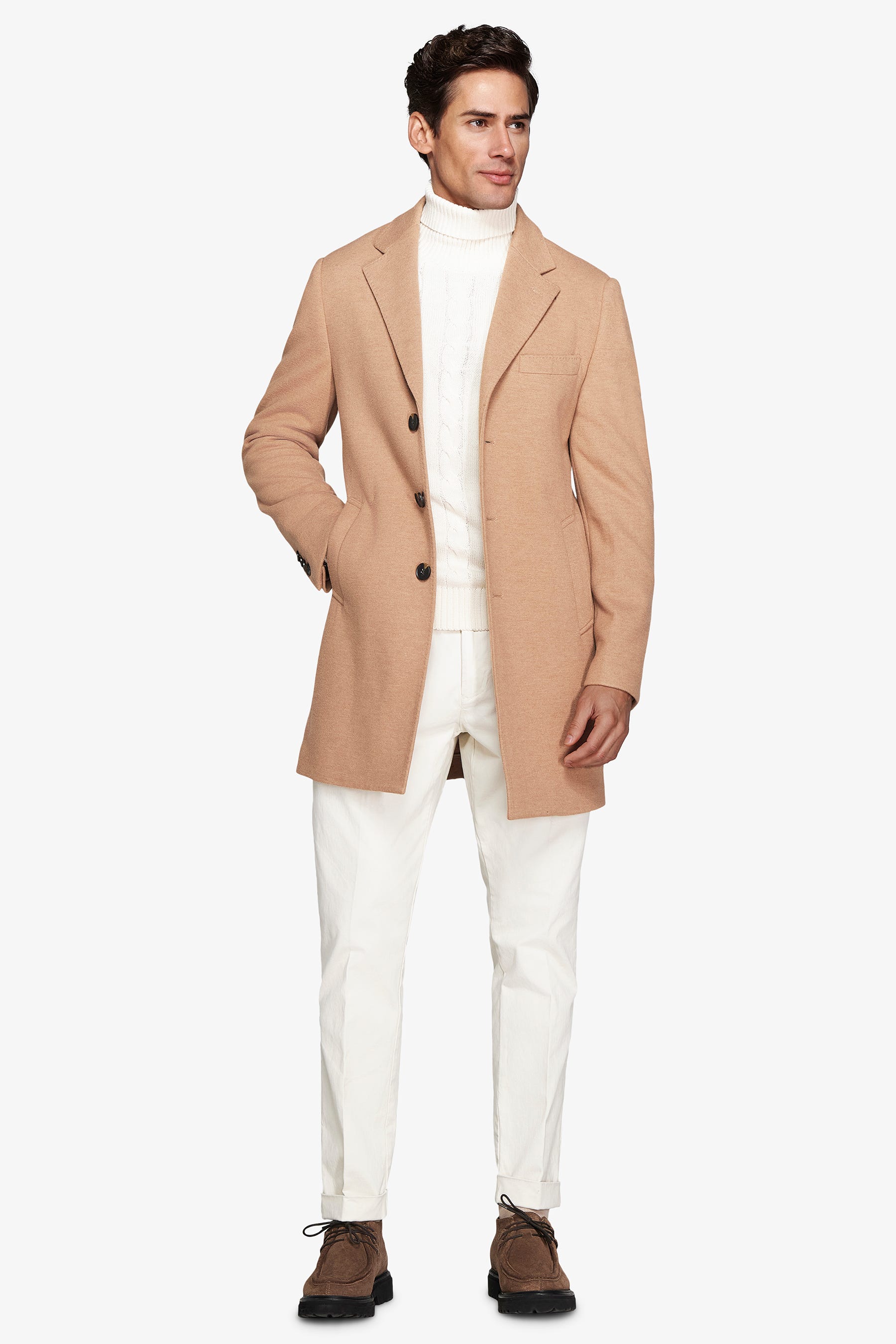 Cappotto baronetto cammello-Dan John