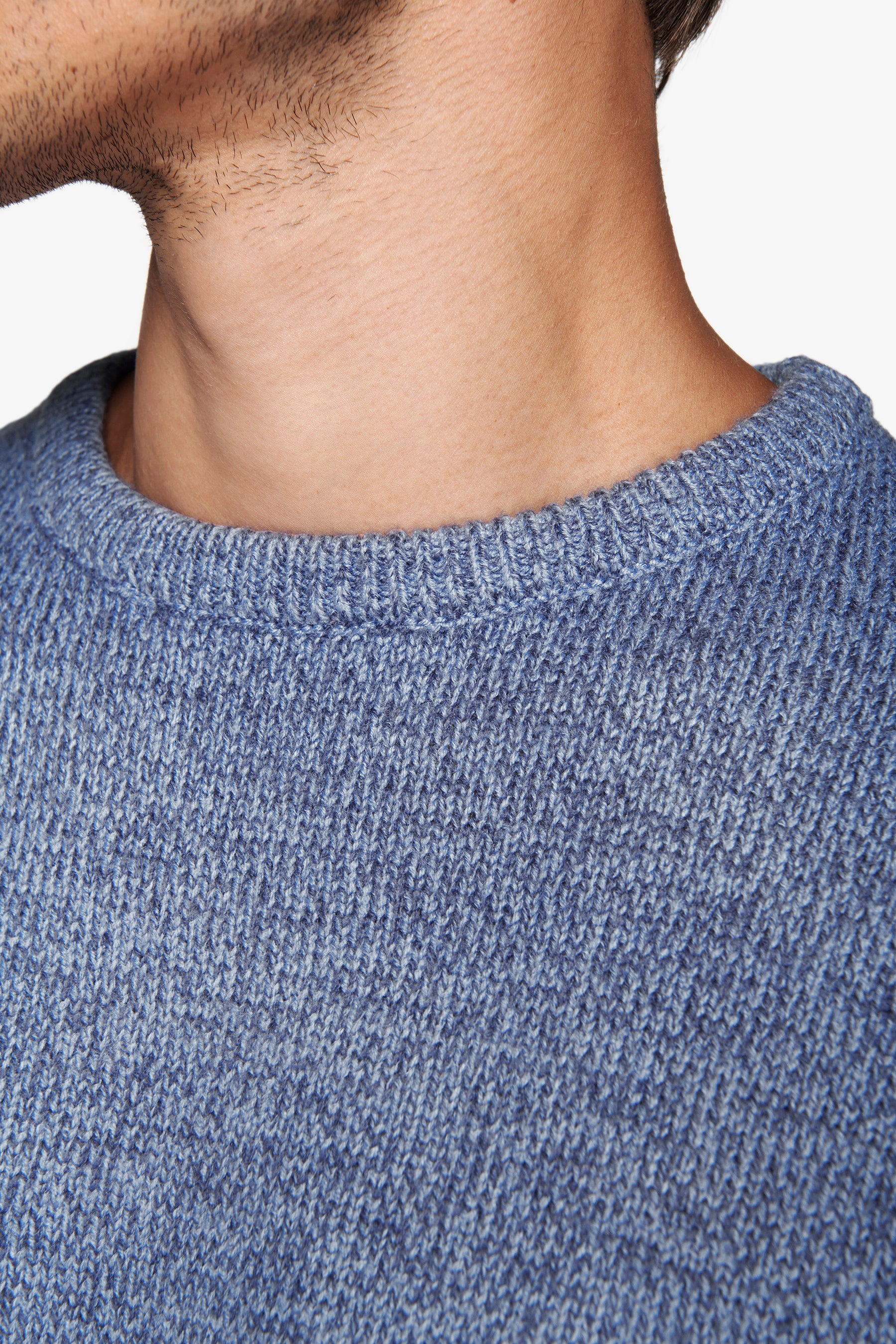 Maglia girocollo mouline' carta da zucchero