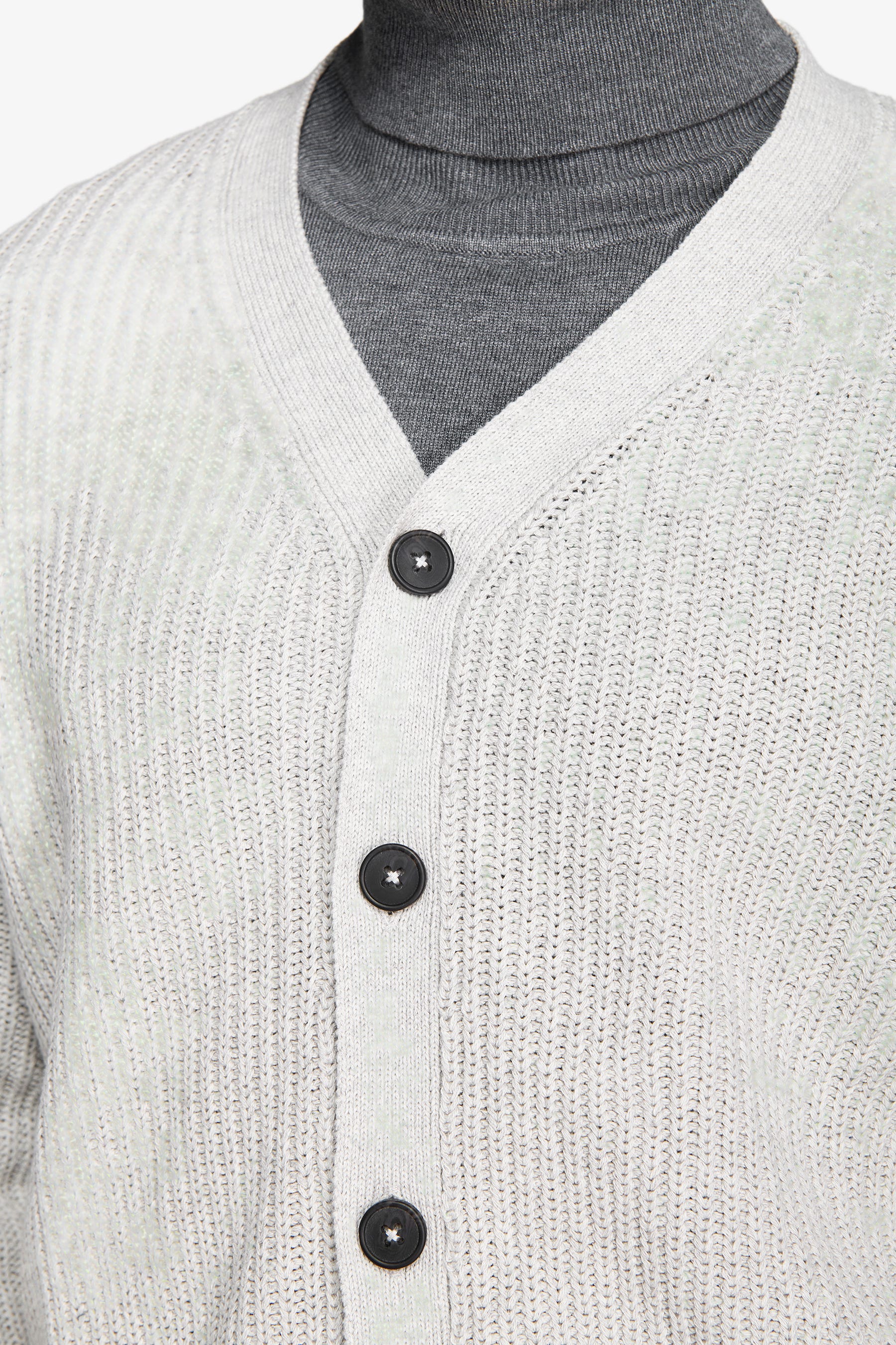 Cardigan costa inglese grigio chiaro-Dan John