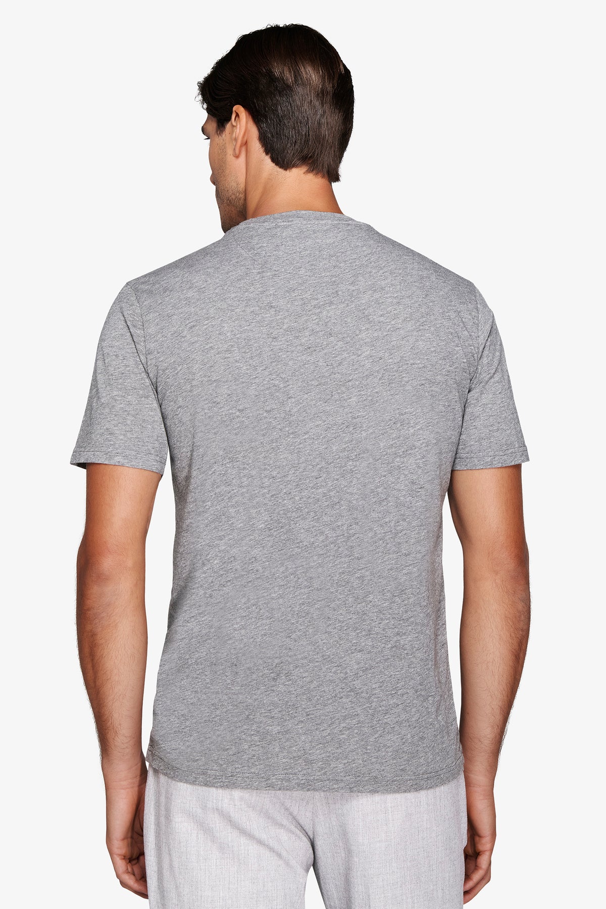 T-SHIRT BASICA M/C GRIGIO MEDIO-Dan John