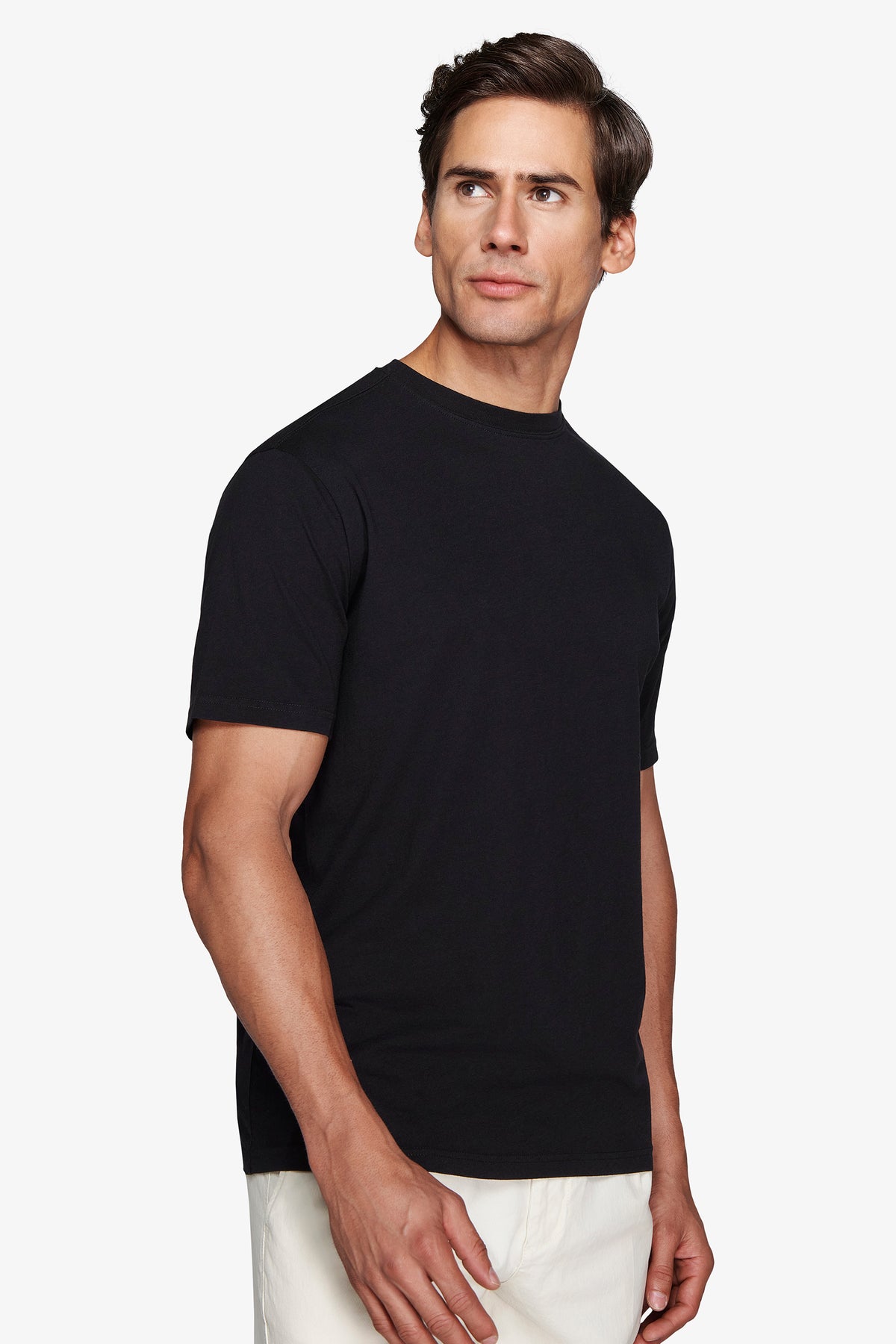 T-SHIRT BASICA M/C NERO-Dan John