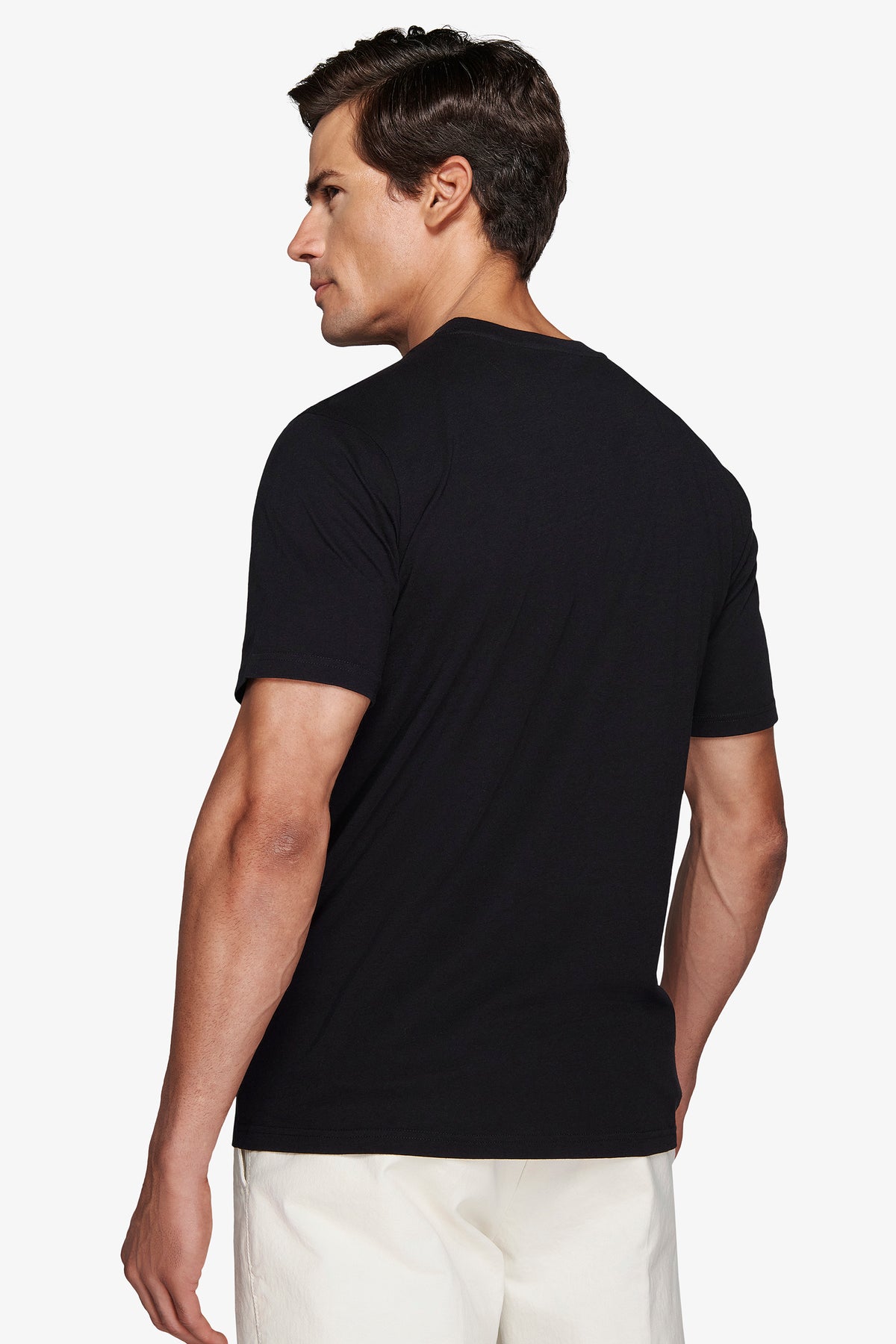 T-SHIRT BASICA M/C NERO-Dan John