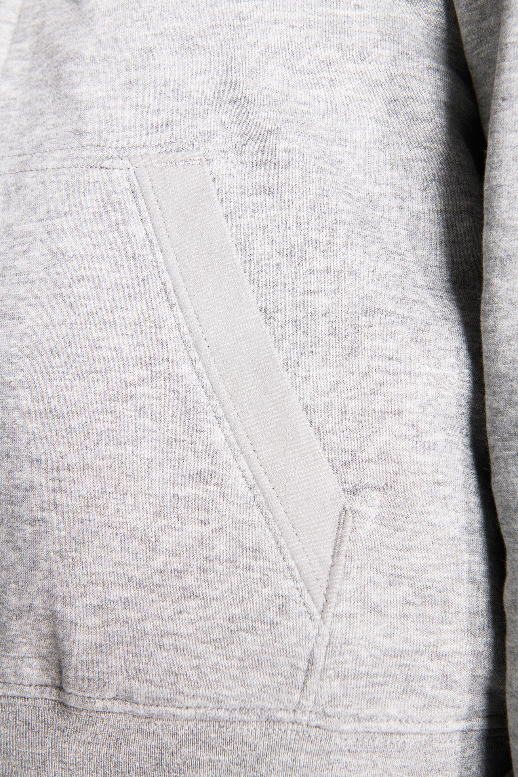 Felpa full zip basic grigio chiaro Kids