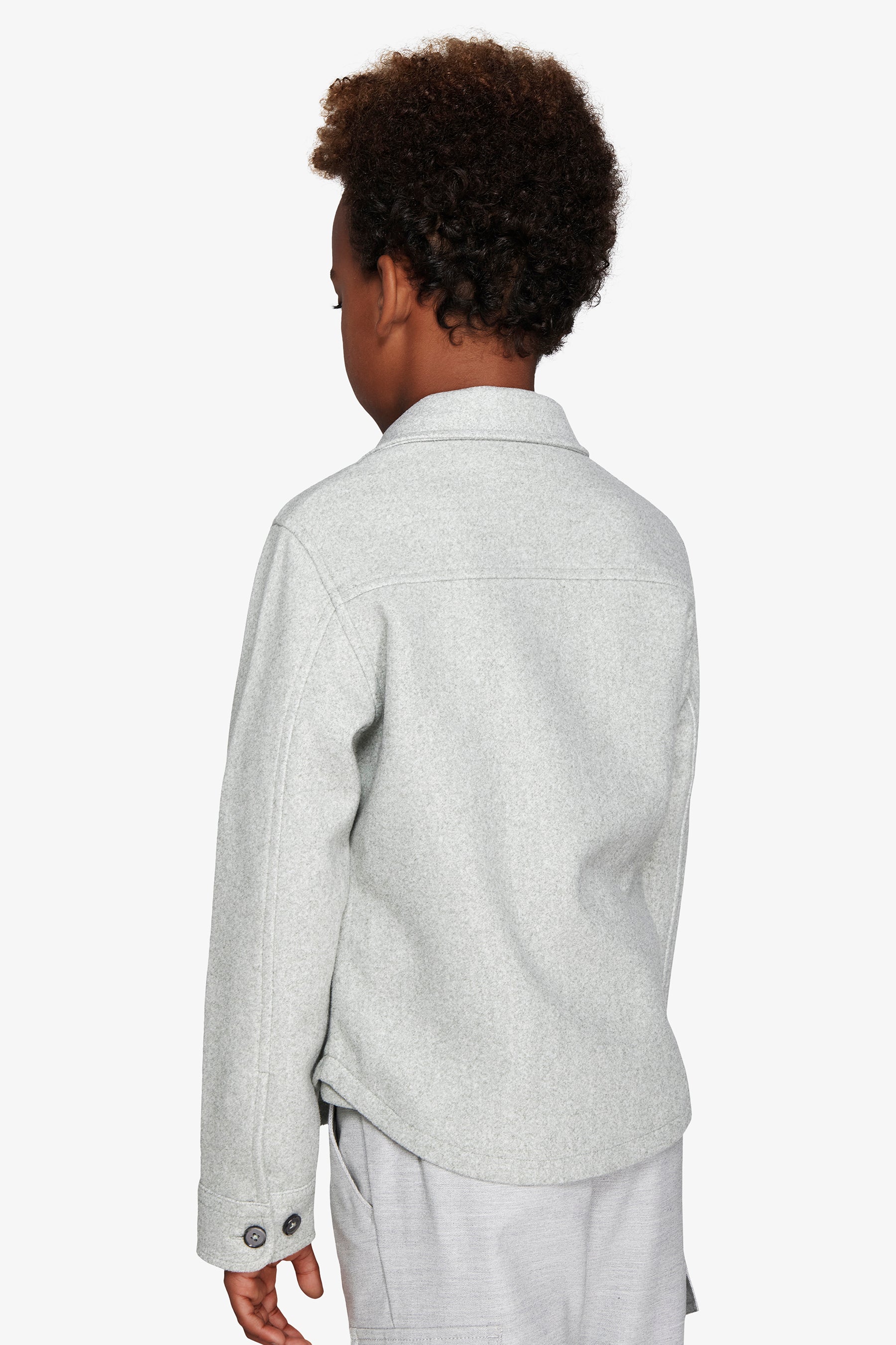 Overshirt effetto flanella verde Kids