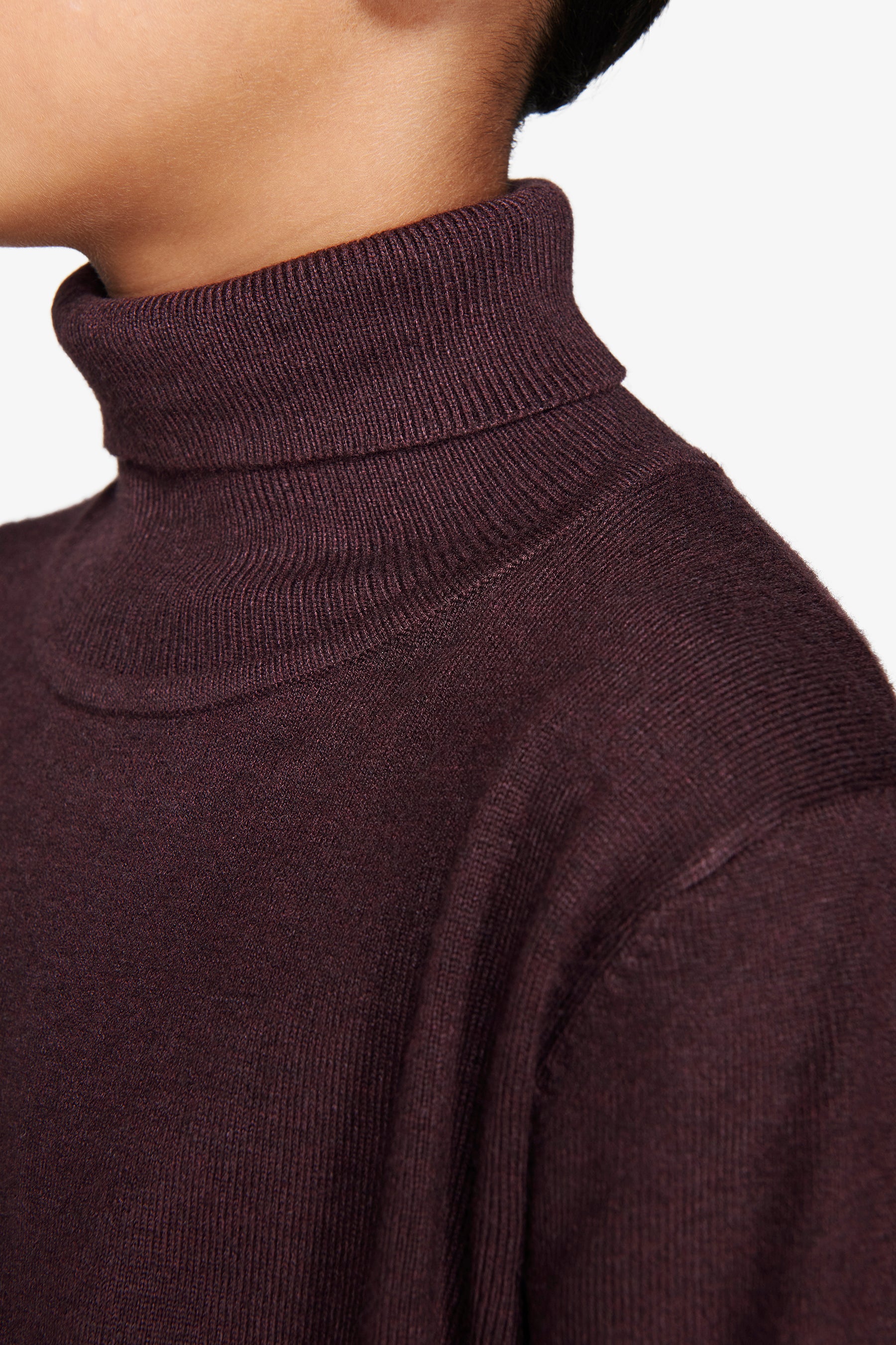 Maglia dolcevita basic bordeaux Kids