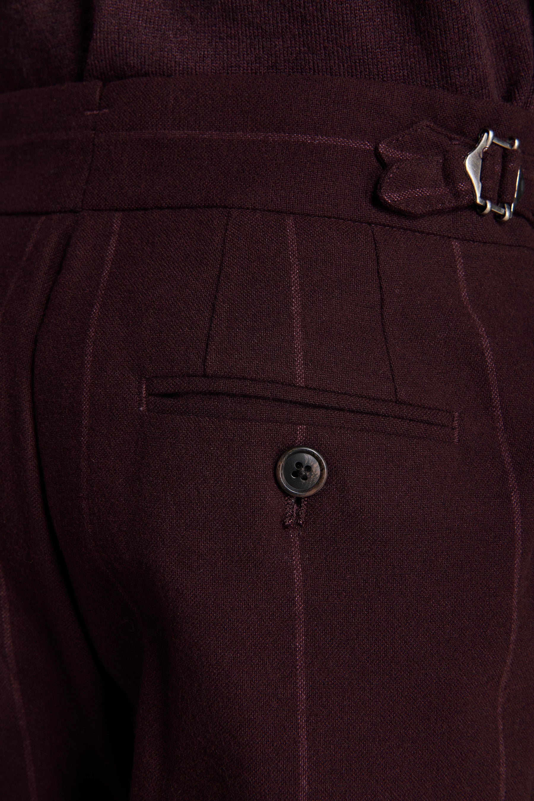 Pantaloni gessati bordeaux Kids