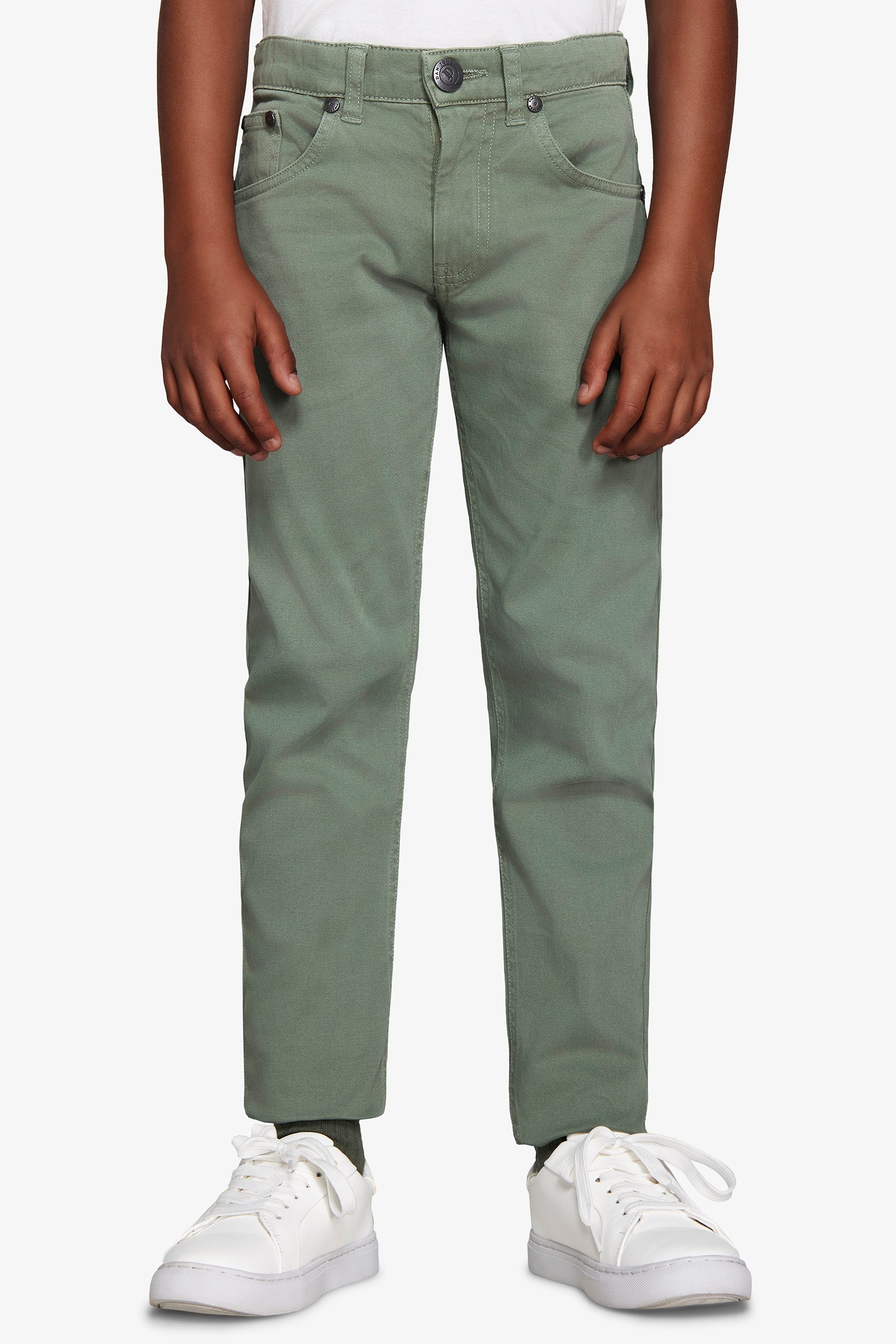 Pantaloni 5 tasche verde Kids-Dan John