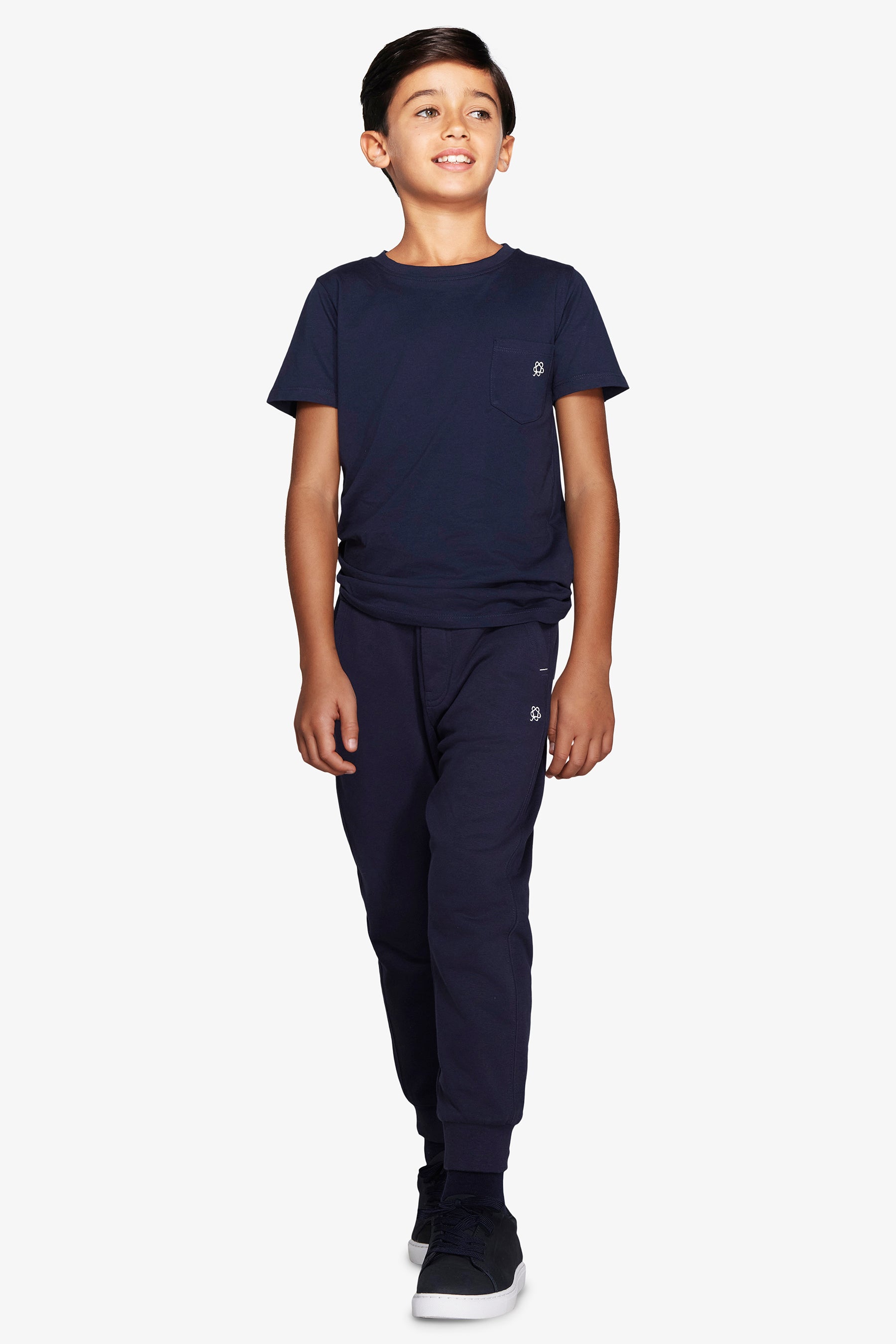 KIDS Blue basic t-shirt with pocket