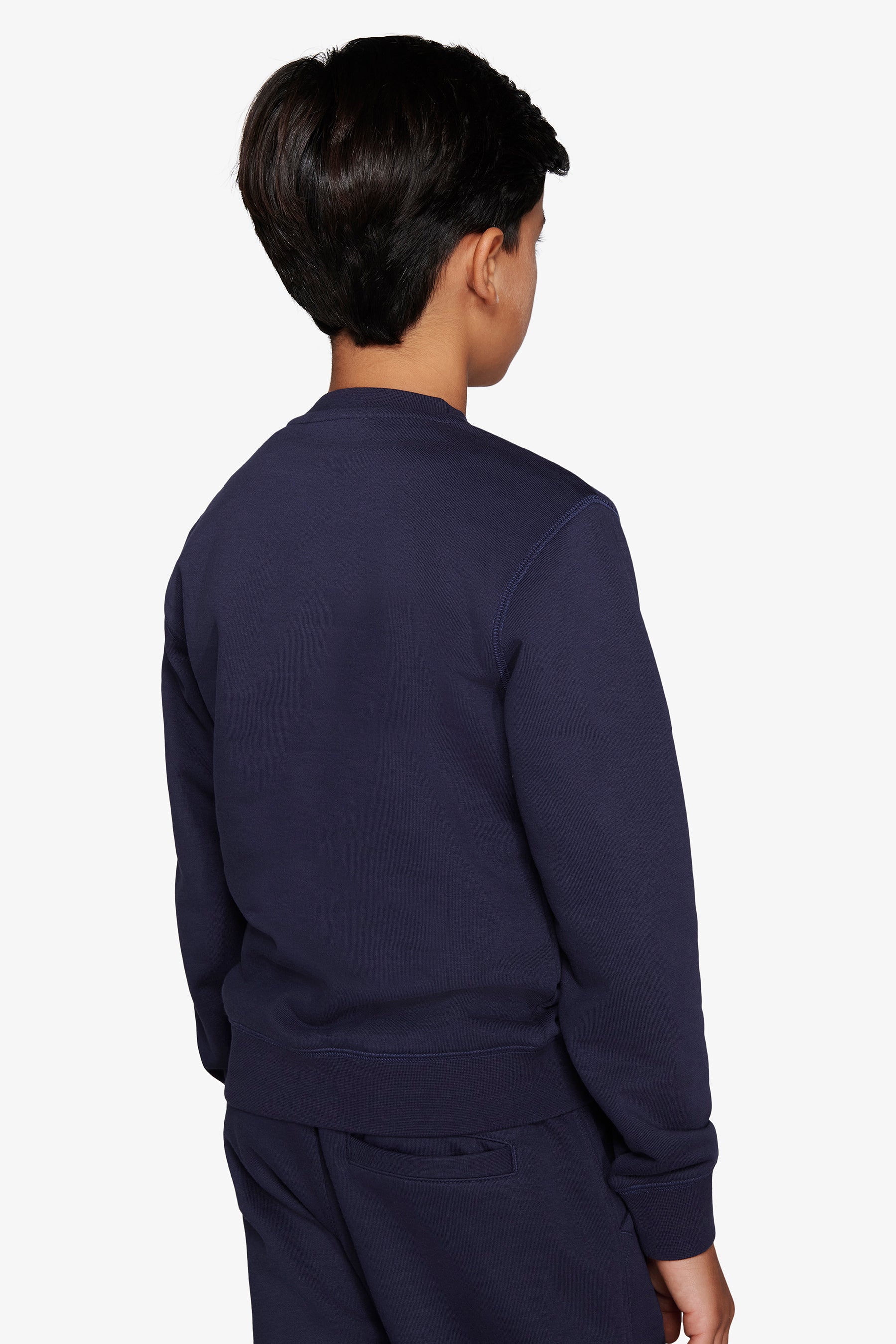 KIDS Blue basic crewneck sweater