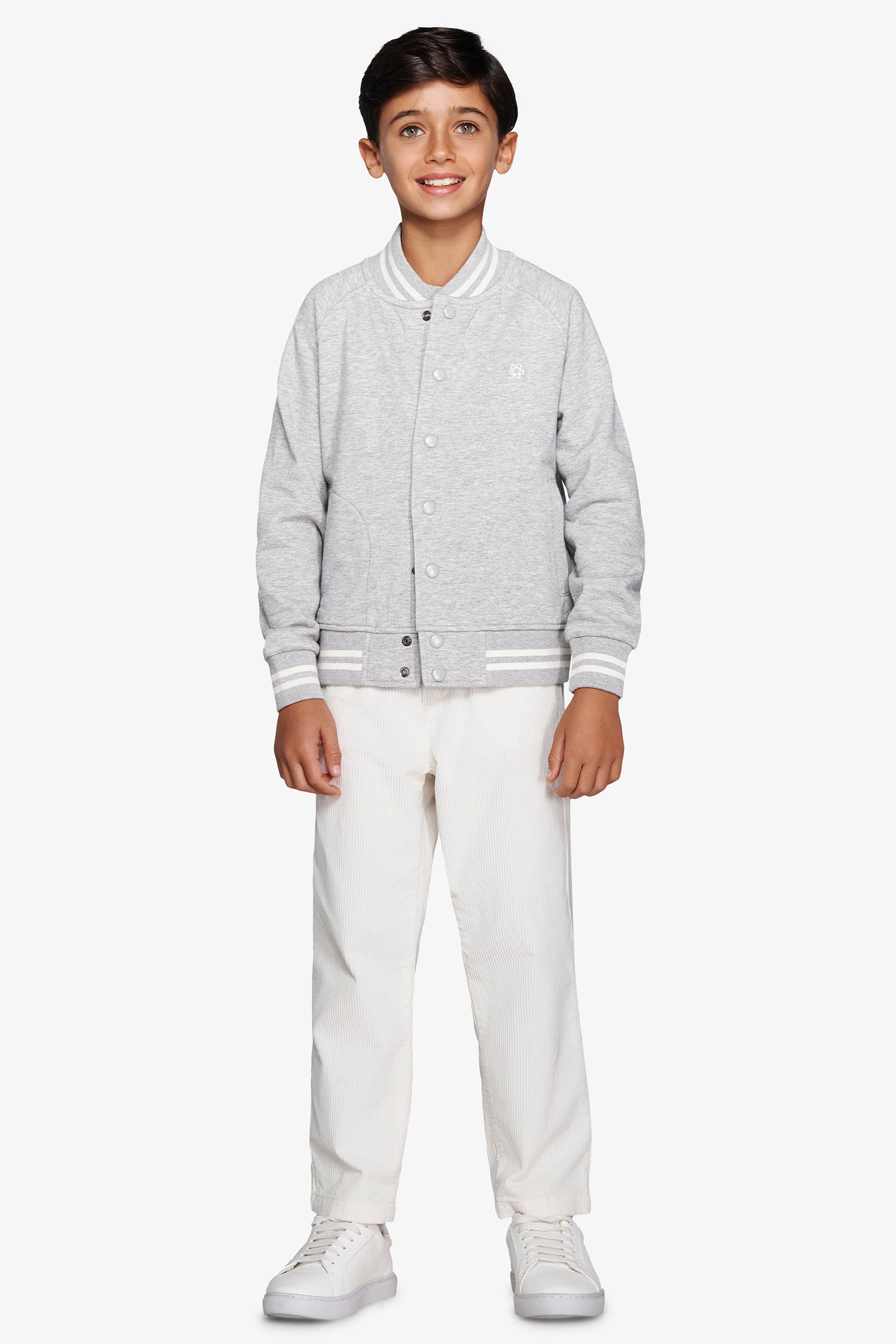 Blouson aviateur polaire gris clair Kids