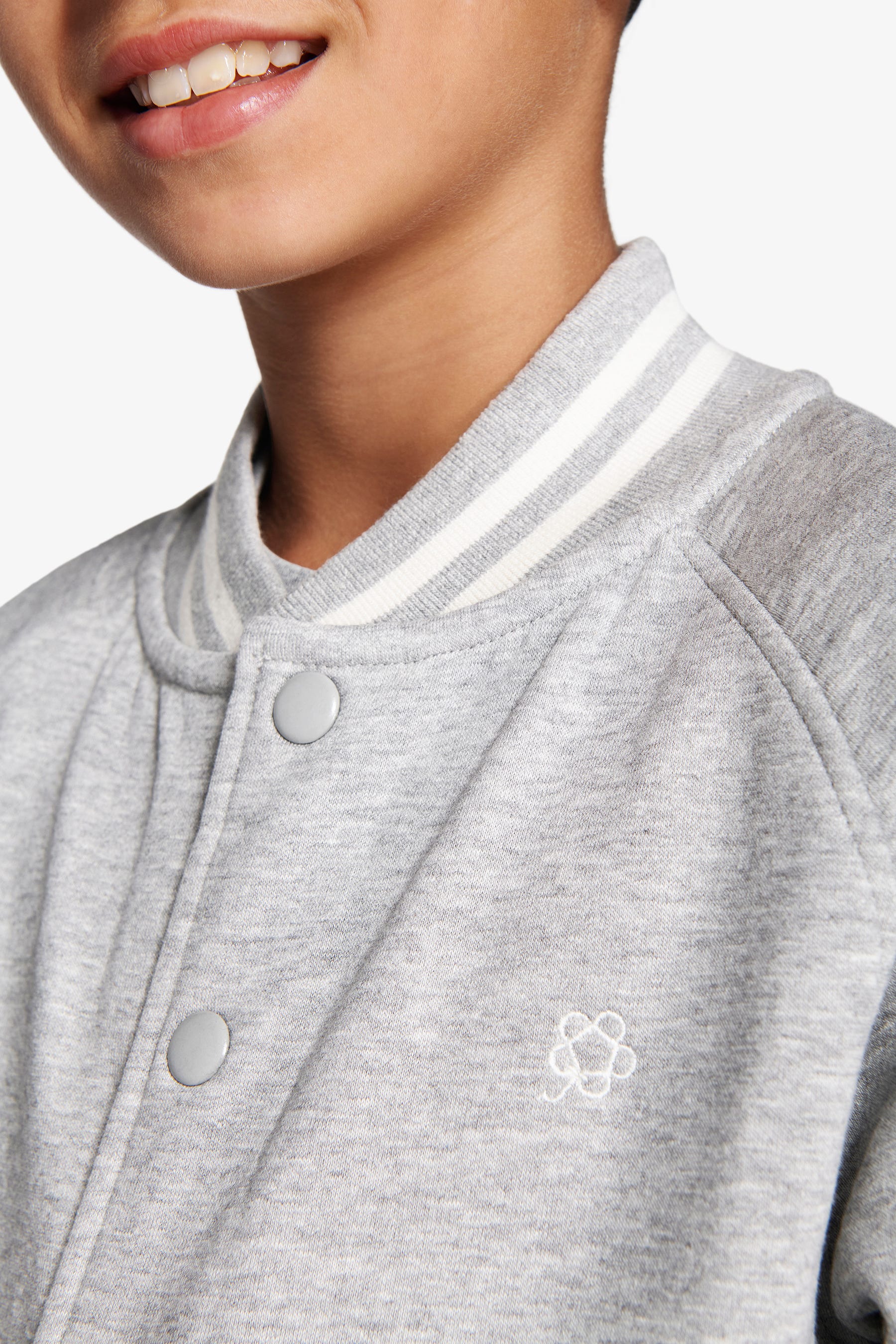 Bomber felpa grigio chiaro Kids-Dan John