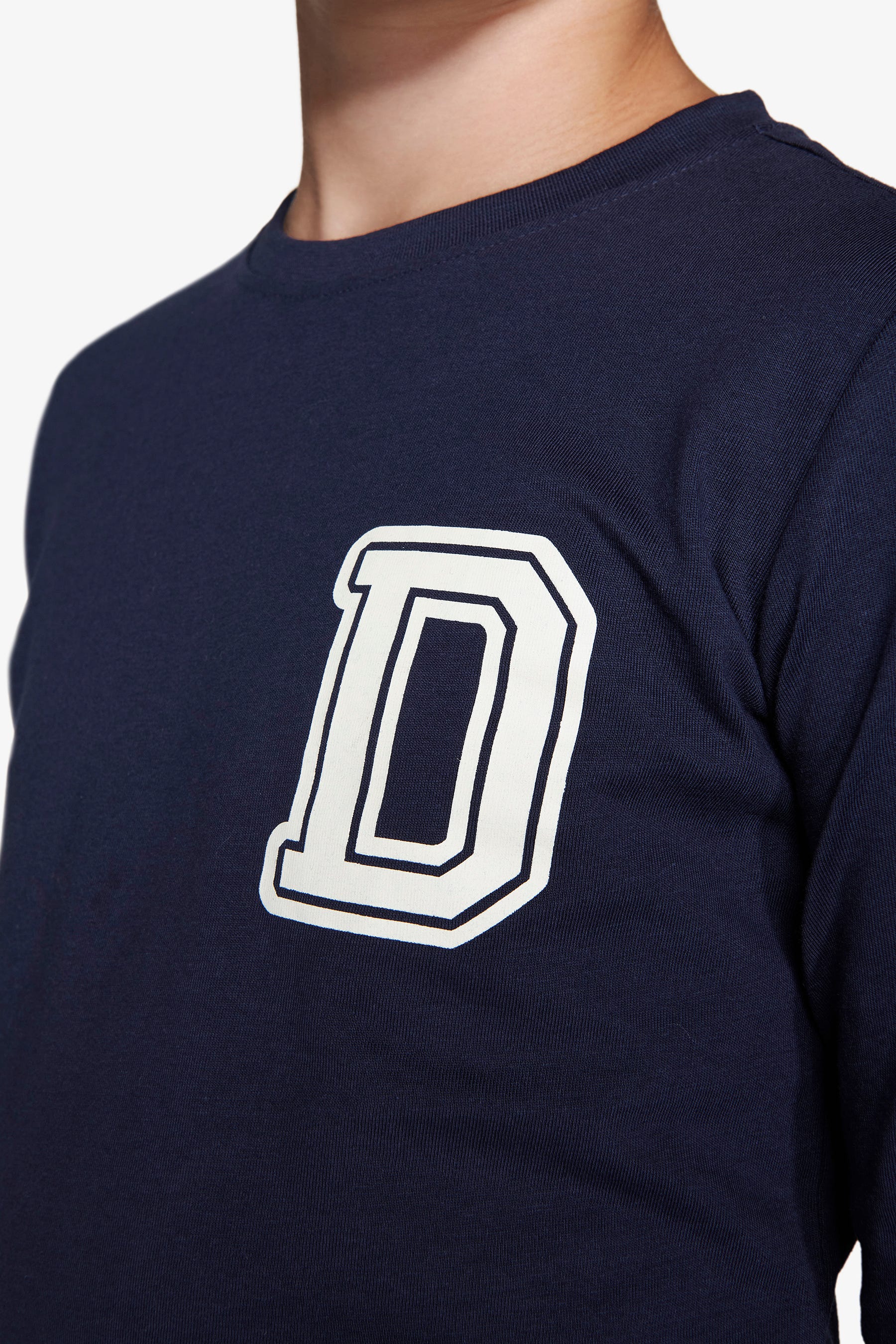 T-shirt con stampa blu Kids-Dan John