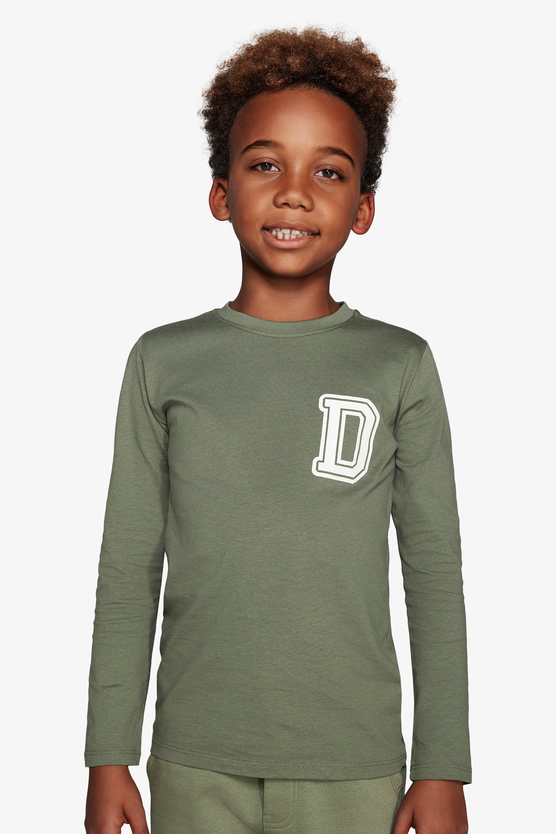 T-shirt con stampa verde Kids