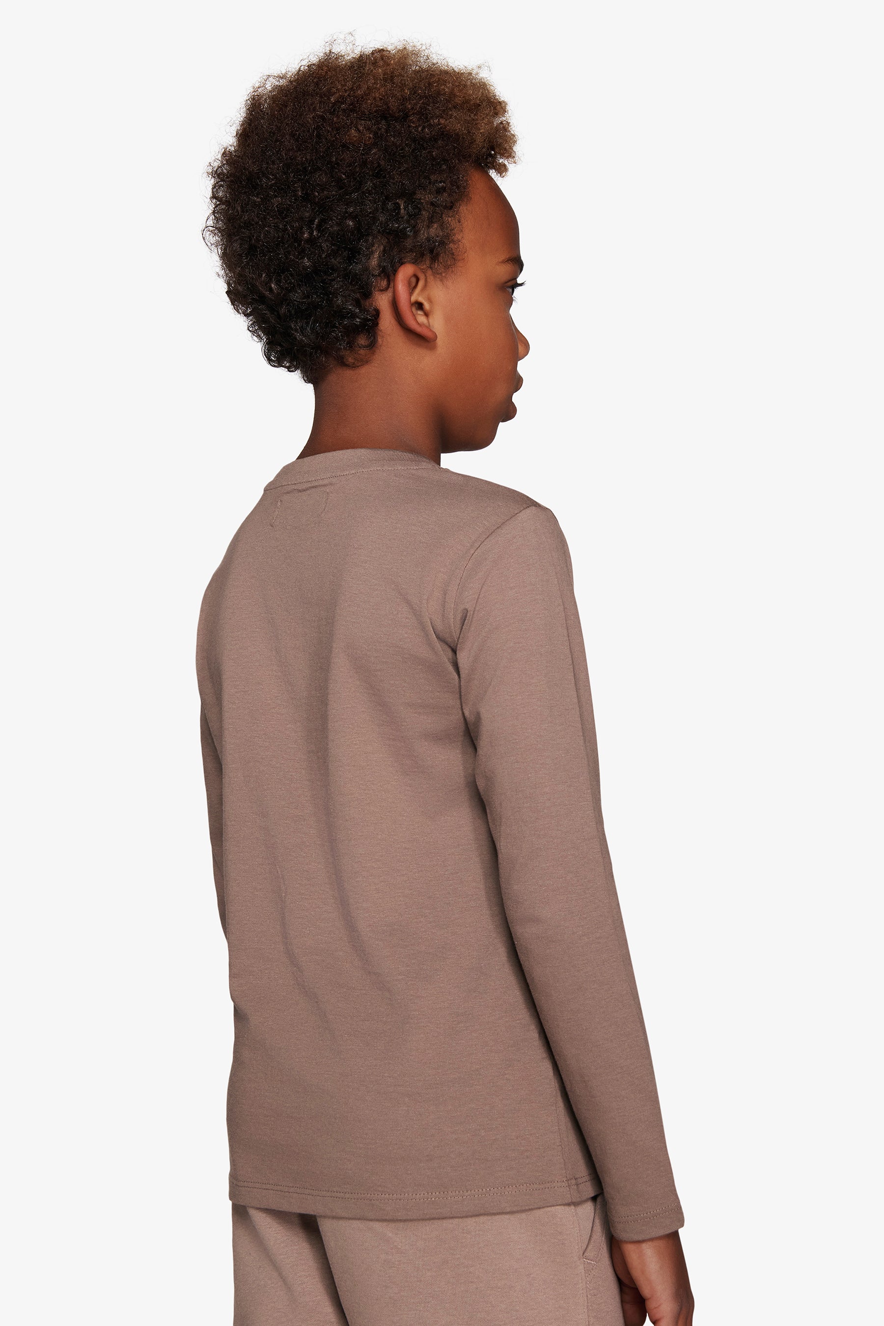 T-shirt con stampa frontale tortora Kids