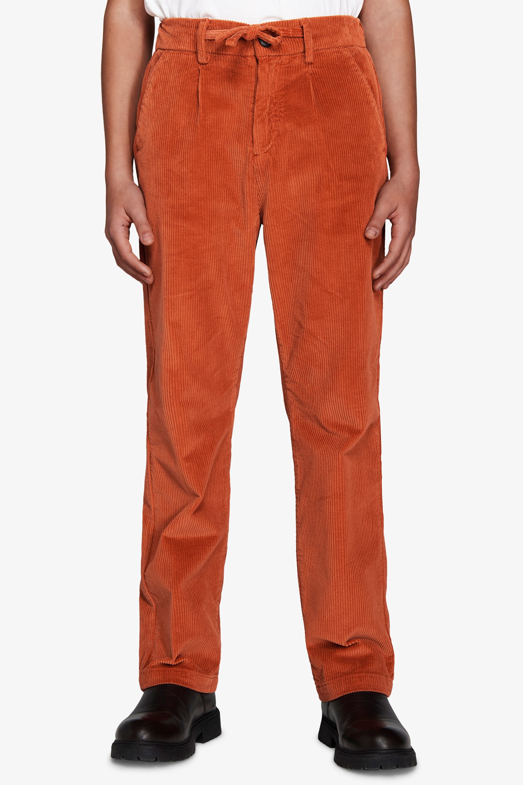 Pantaloni velluto arancio Kids-Dan John