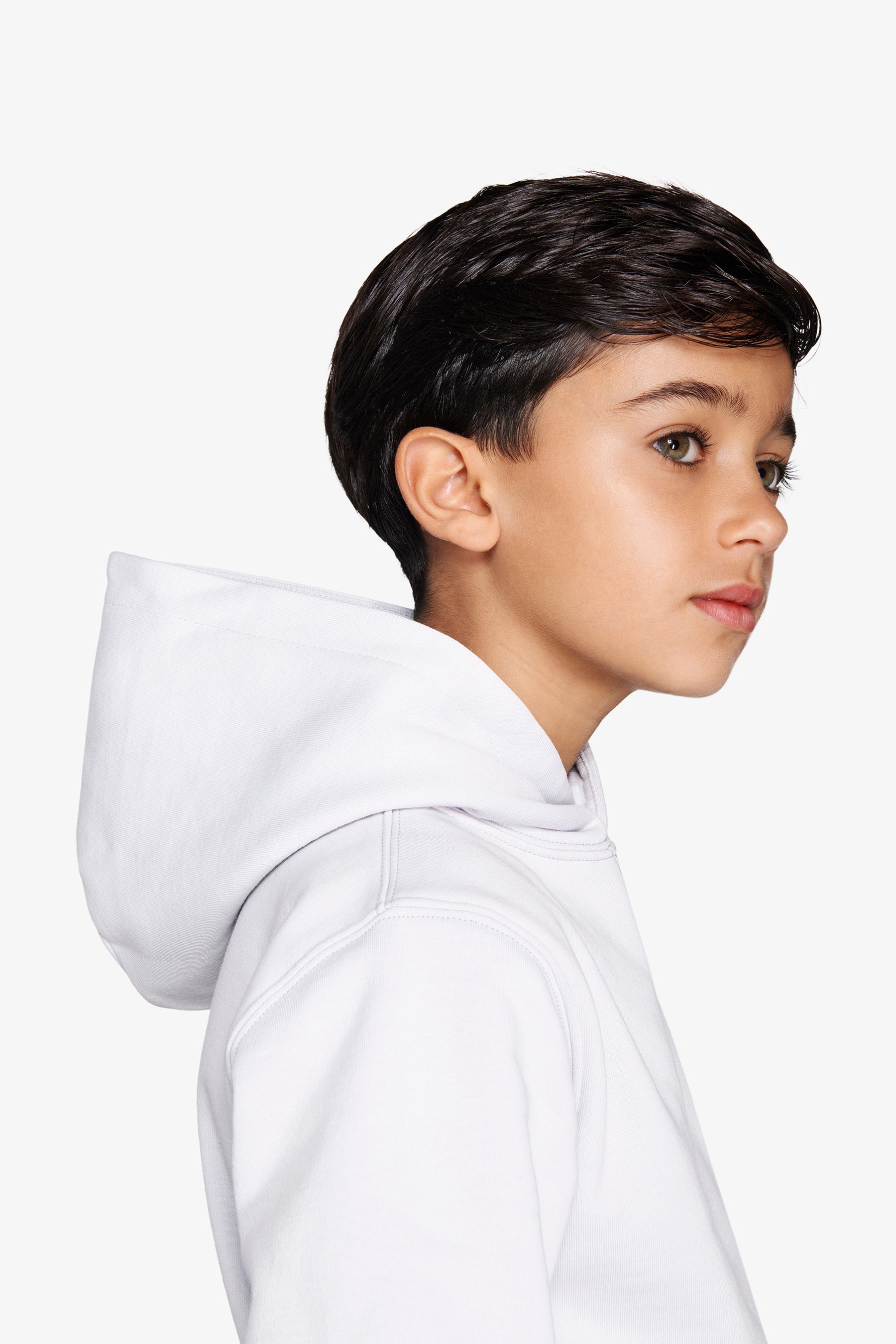 Felpa con cappuccio basic celeste Kids