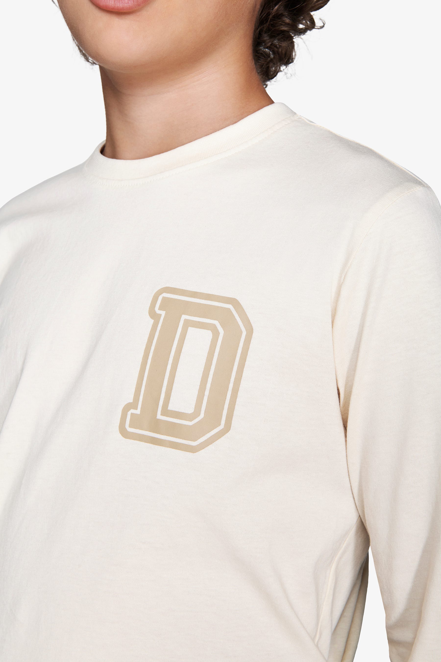 T-shirt con stampa panna Kids-Dan John