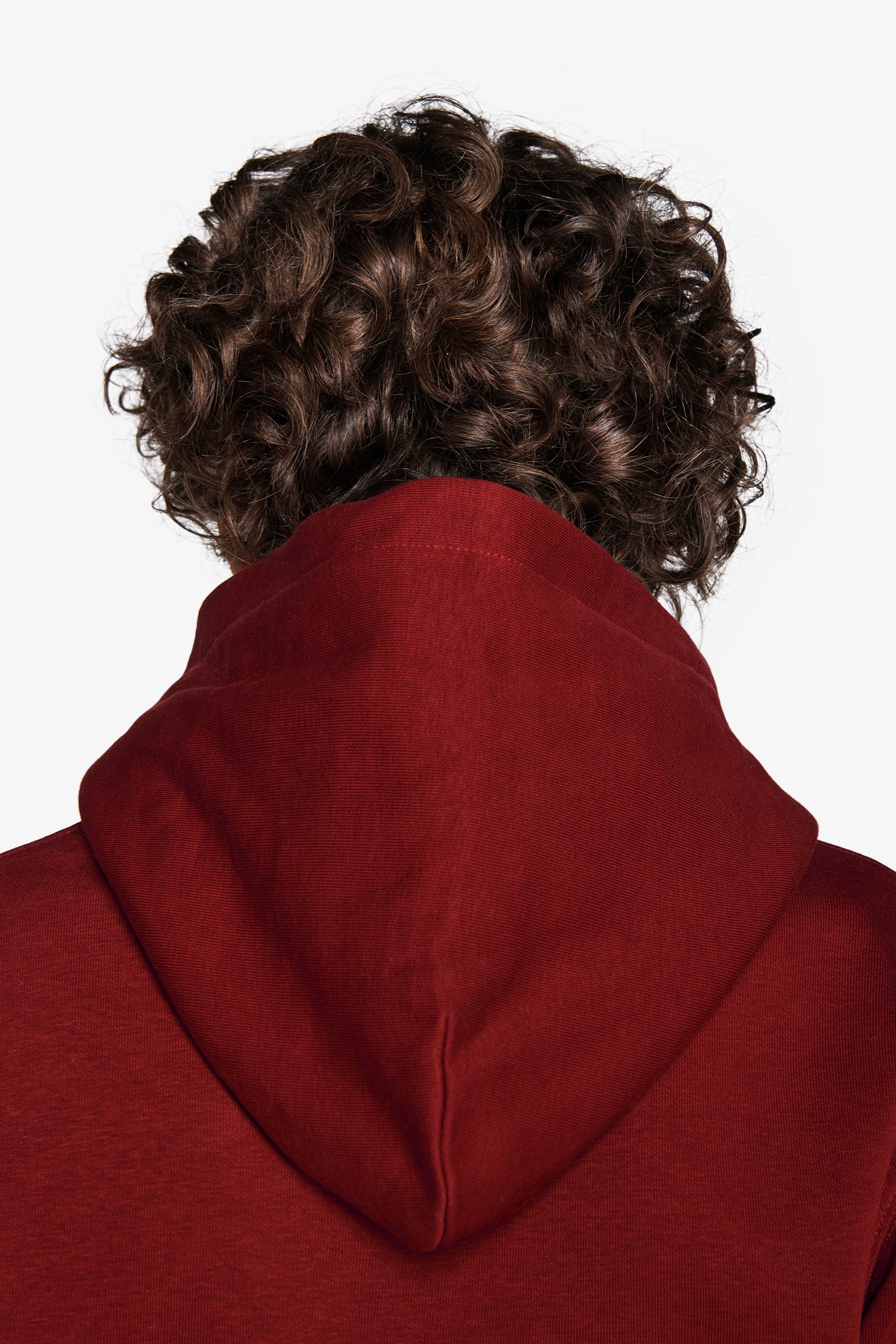 Felpa con cappuccio basic bordeaux Kids