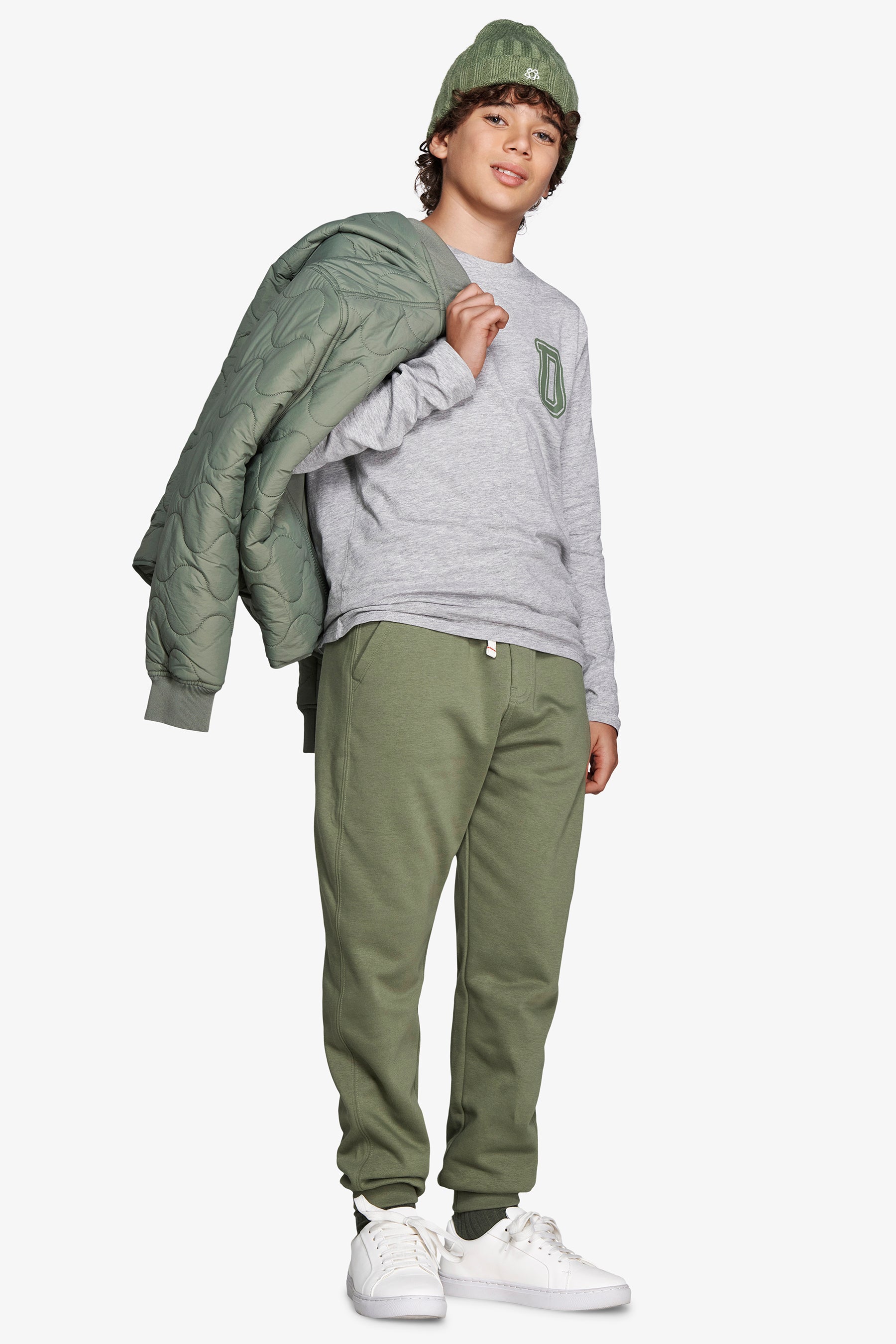 T-shirt con stampa grigio chiaro Kids