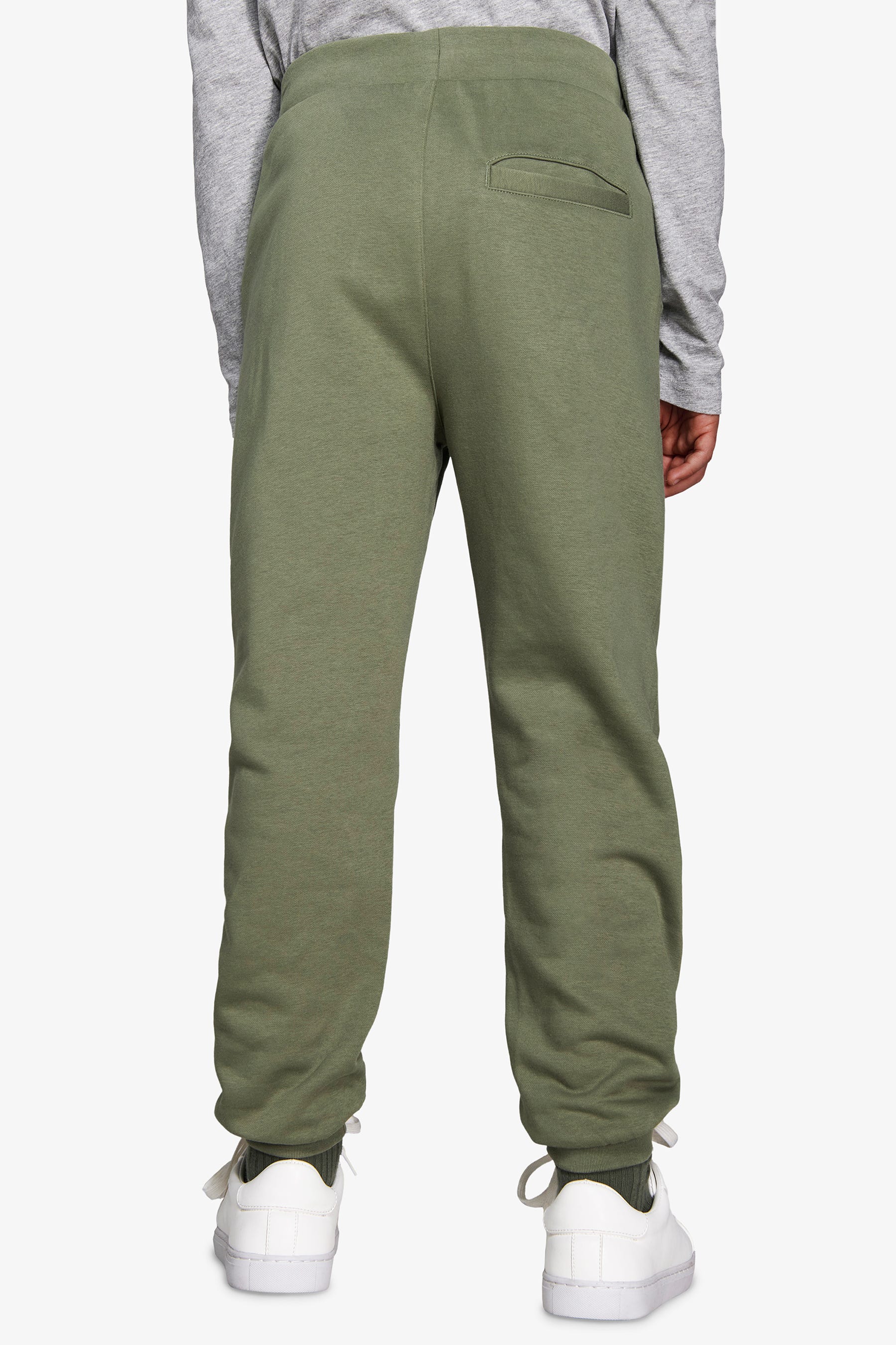 Pantaloni felpa basic verde Kids-Dan John