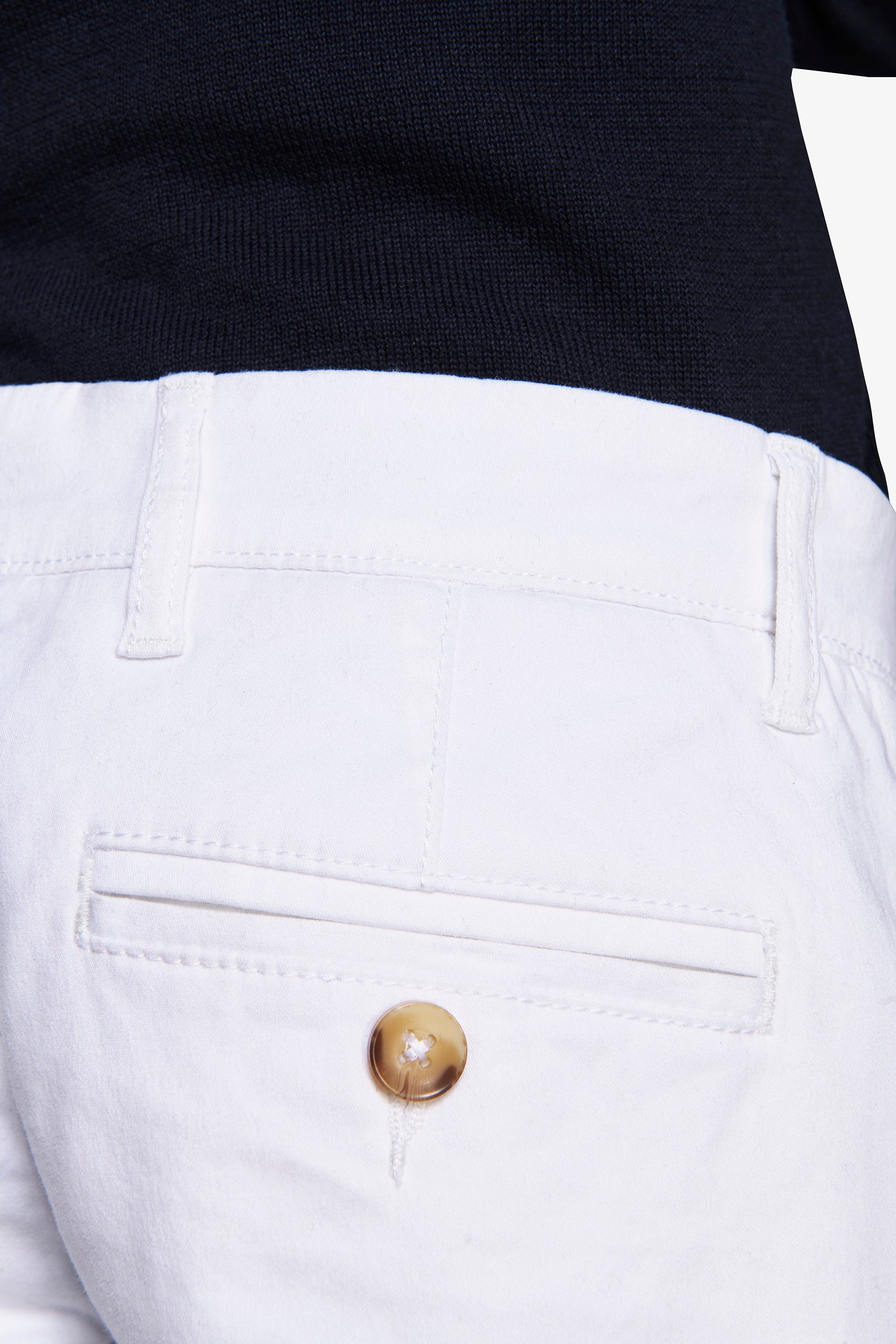 Bermuda chino basic in cotone bianco Kids-Dan John